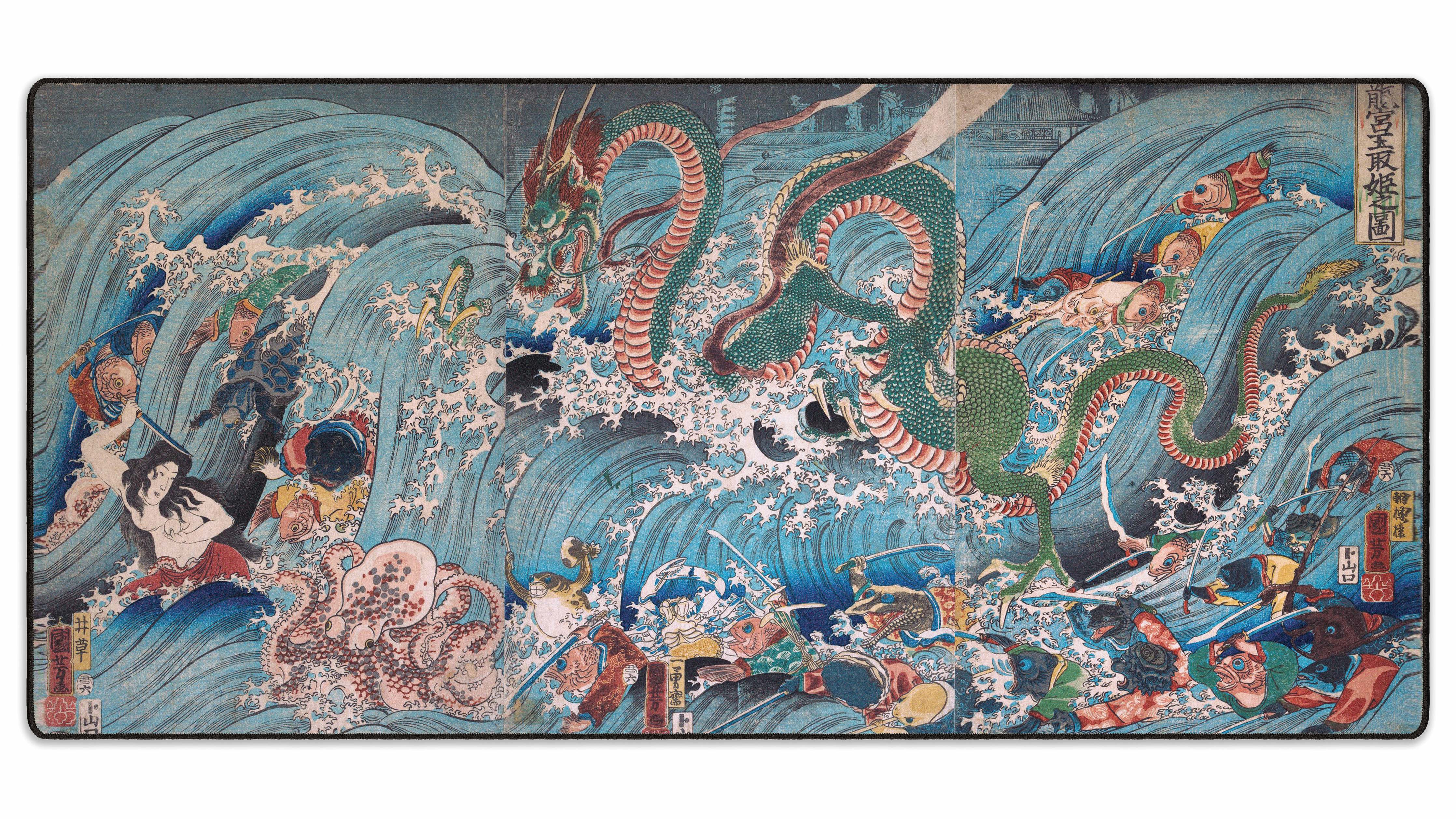 The Palace of the Dragon King, by Kuniyoshi - The Mousepad Company