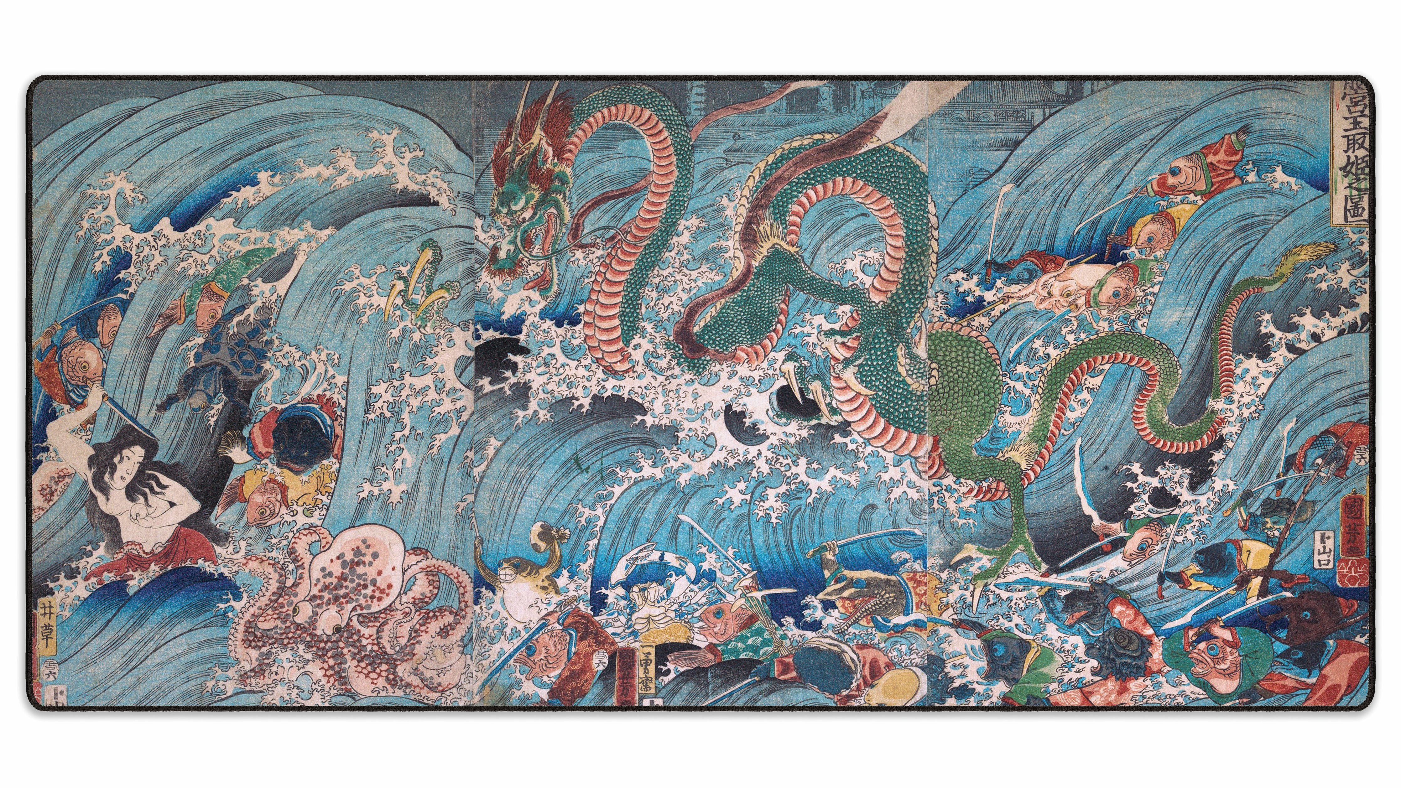 The Palace of the Dragon King, by Kuniyoshi - The Mousepad Company