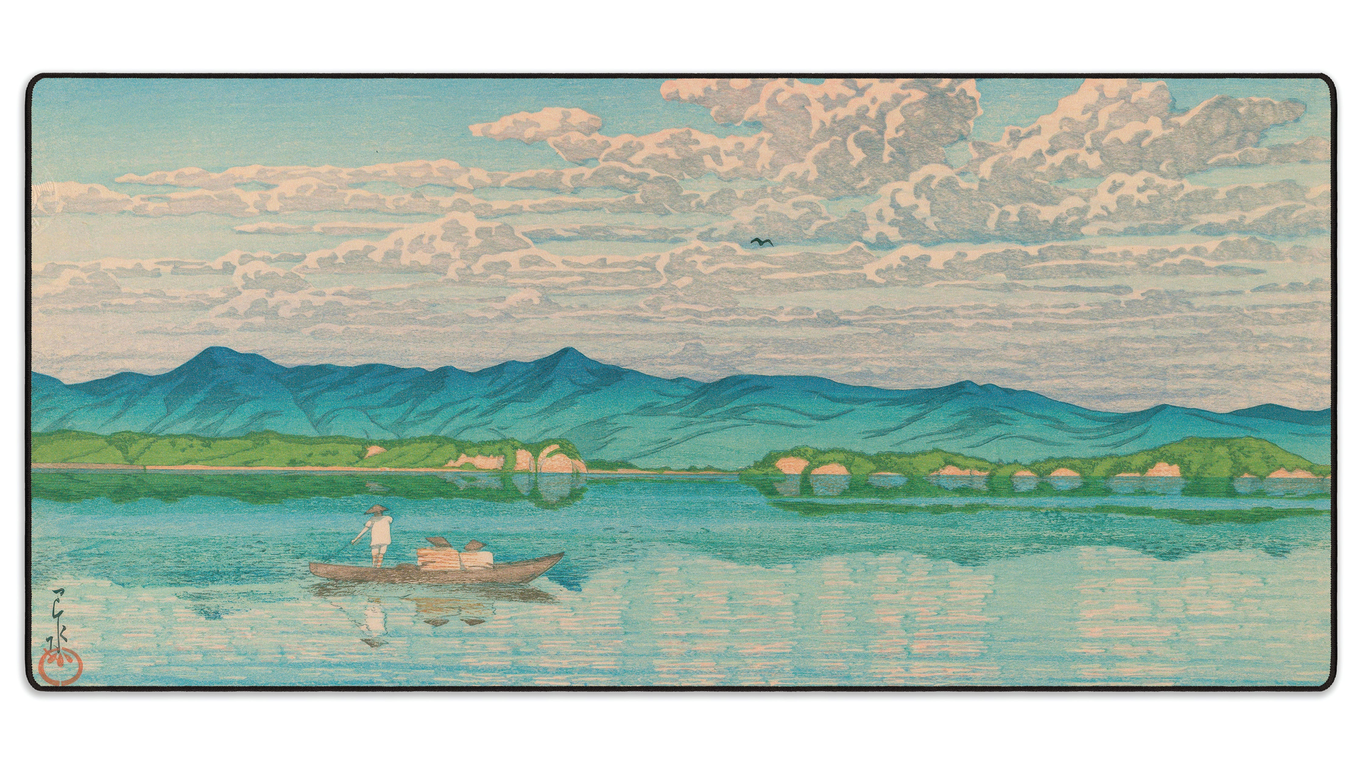 Lake Hamana, by Hasui - The Mousepad Company