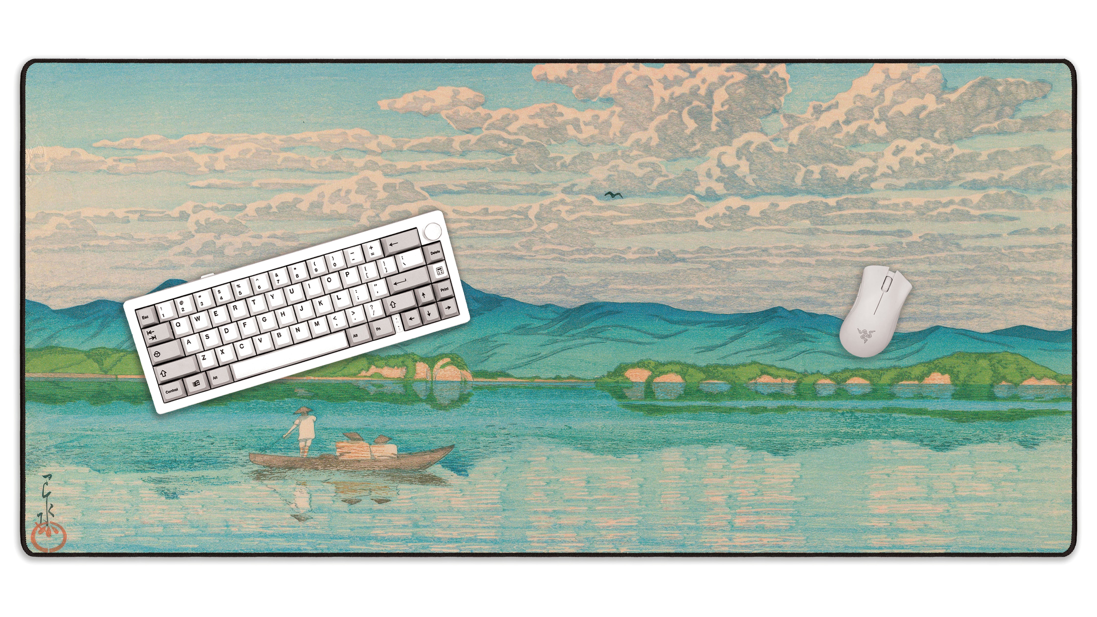 Lake Hamana, by Hasui - The Mousepad Company