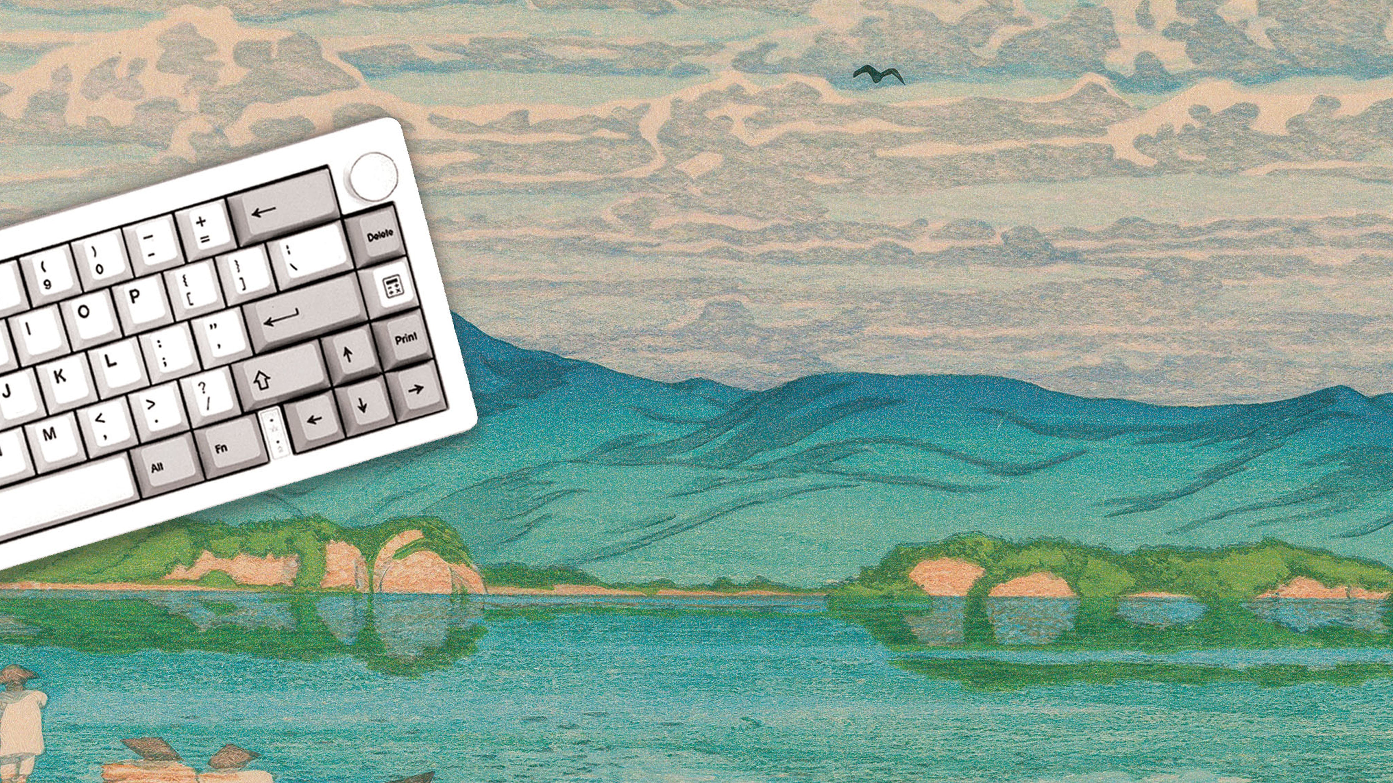 Lake Hamana, by Hasui - The Mousepad Company