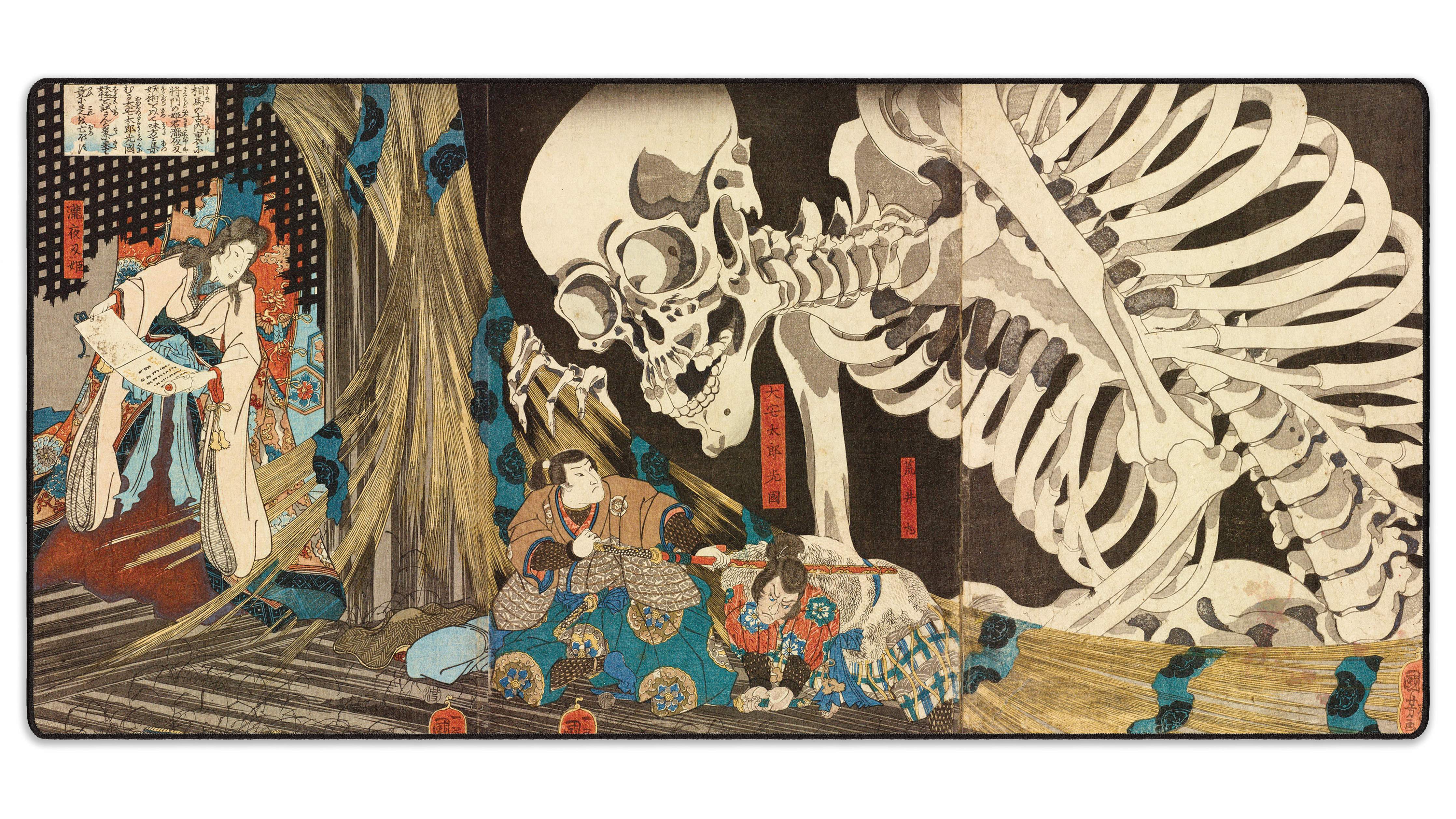 Skeleton Spectre, by Utagawa Kuniyoshi - The Mousepad Company