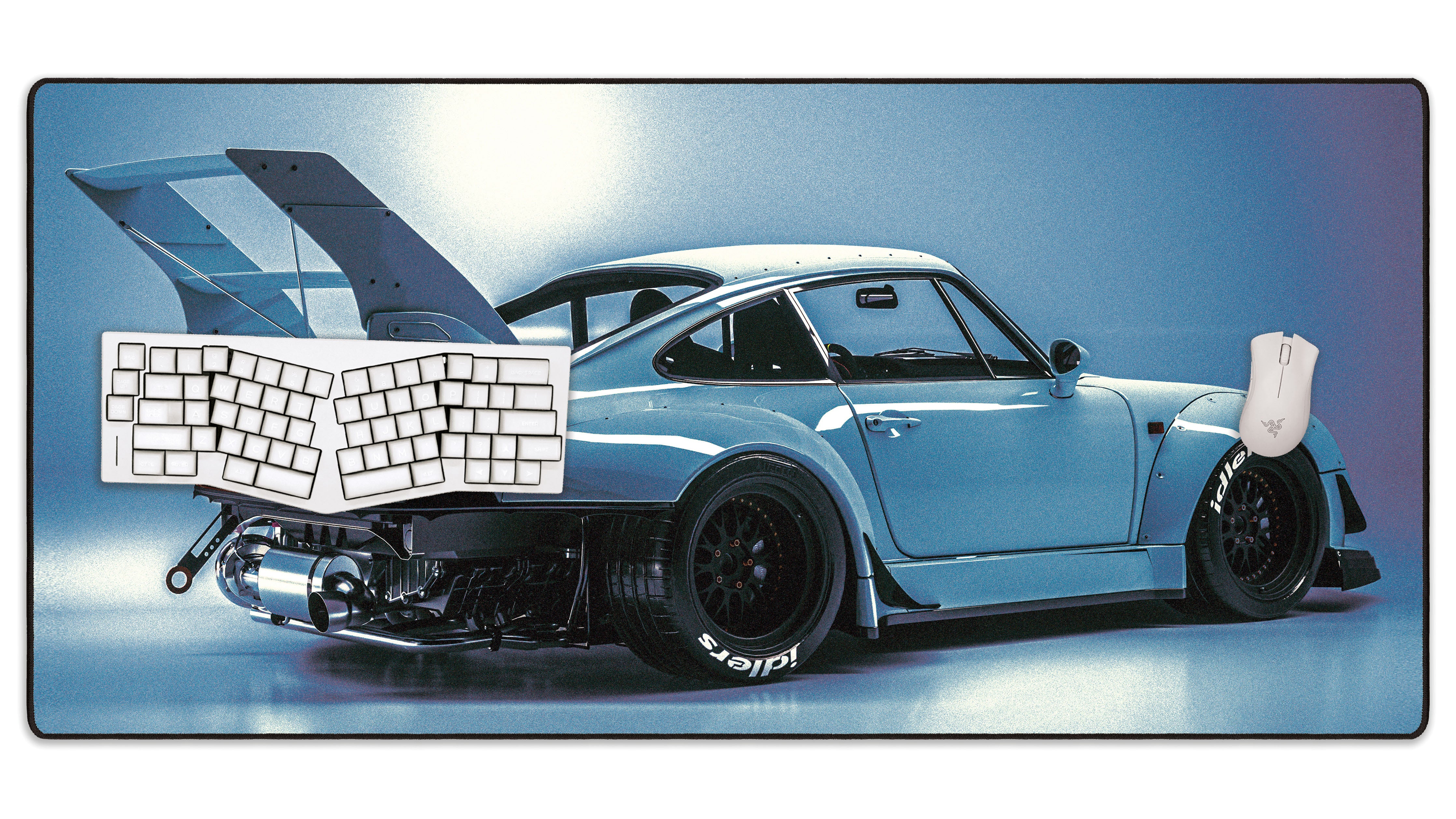 Vaporwave Porsche - The Mousepad Company