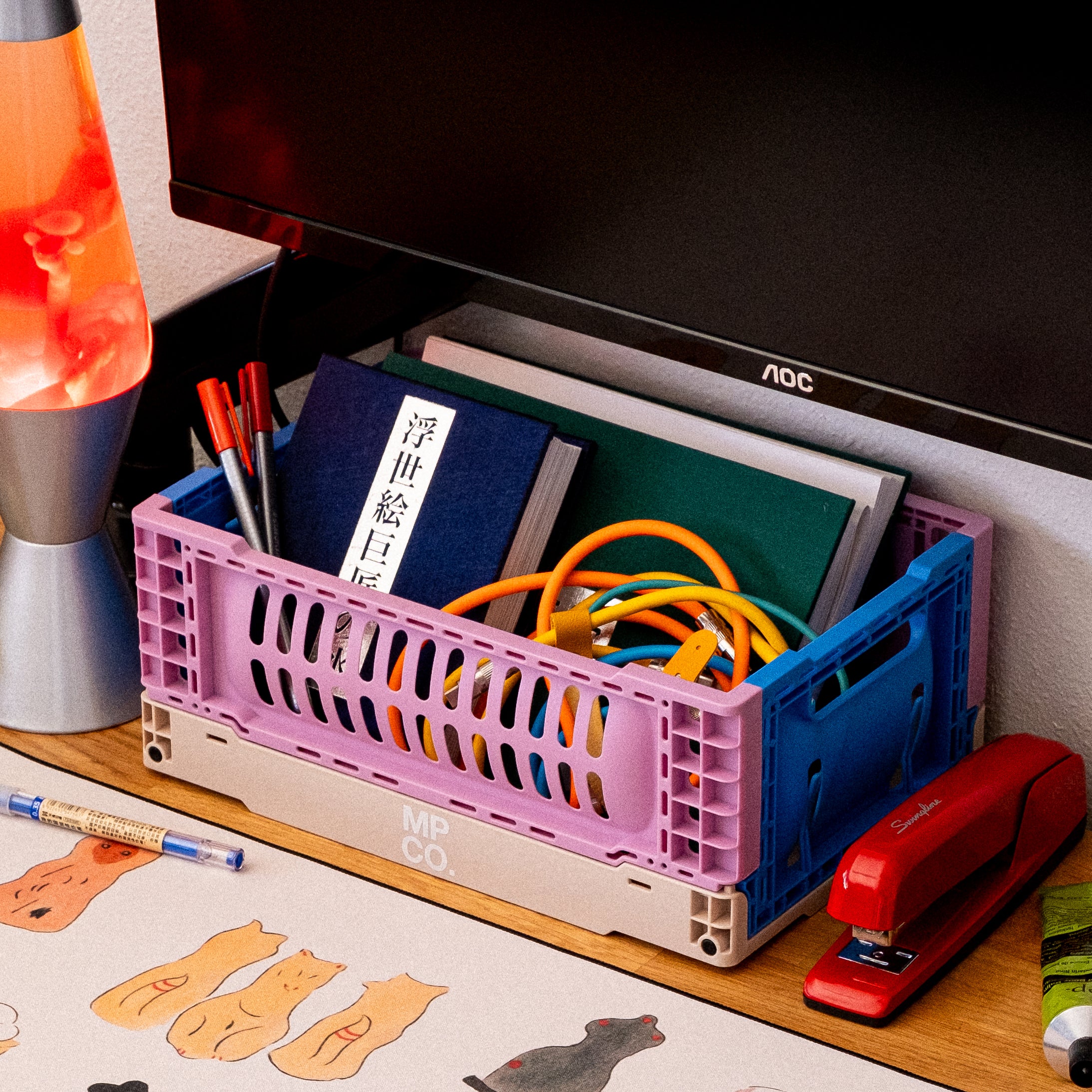 MPCO Foldable Desk Crate