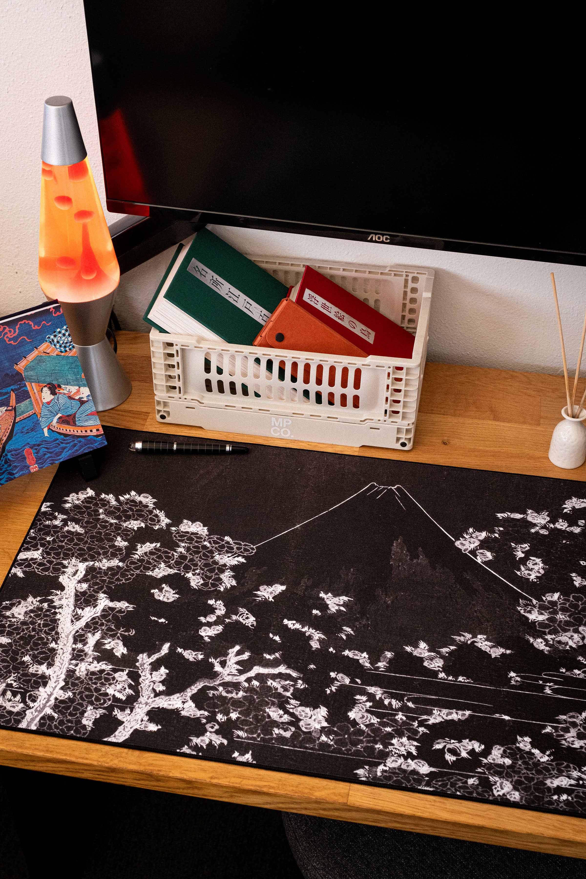 Mount Fuji with Cherry Trees in Bloom