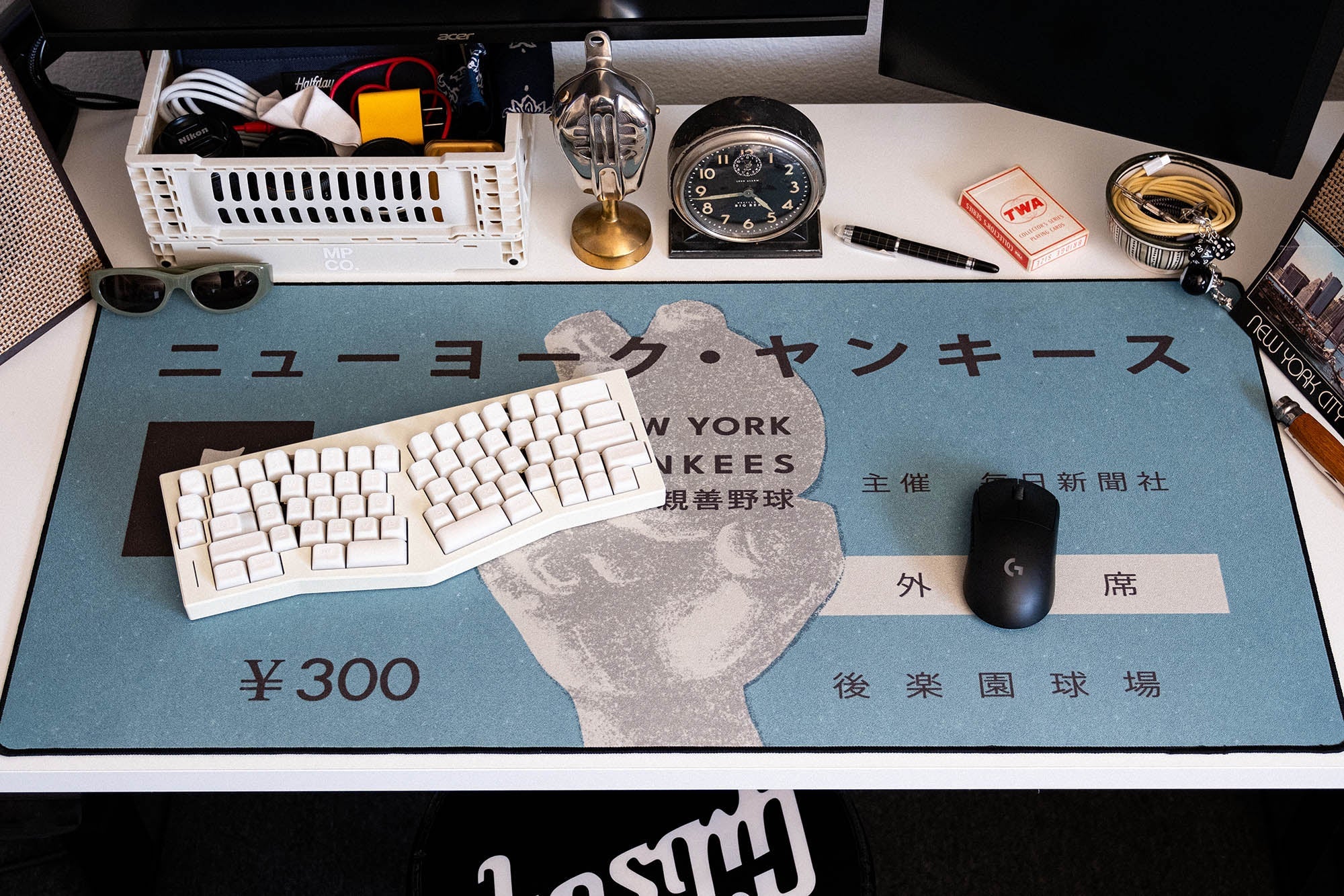 1955 Japan X New York Ticket - The Mousepad Company