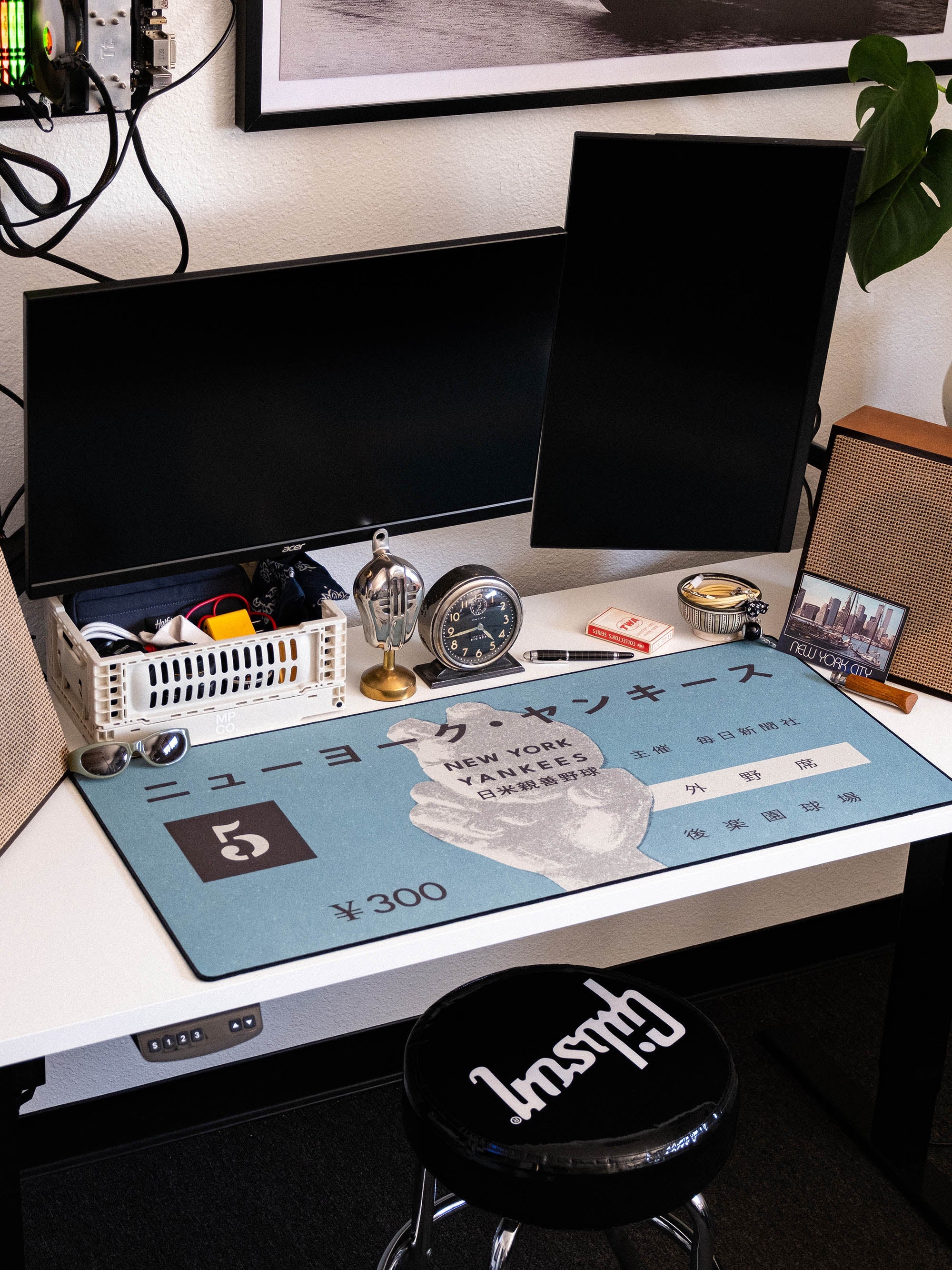 1955 Japan X New York Ticket - The Mousepad Company