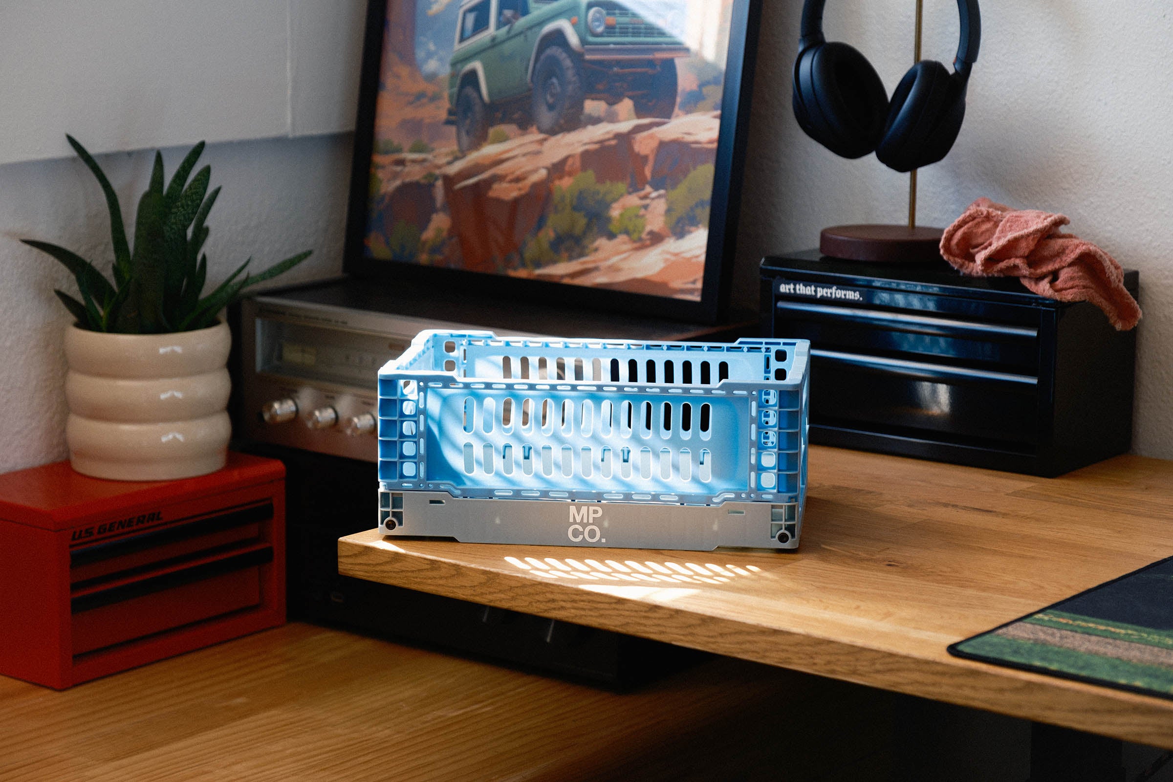 MPCO Foldable Desk Crate - The Mousepad Company