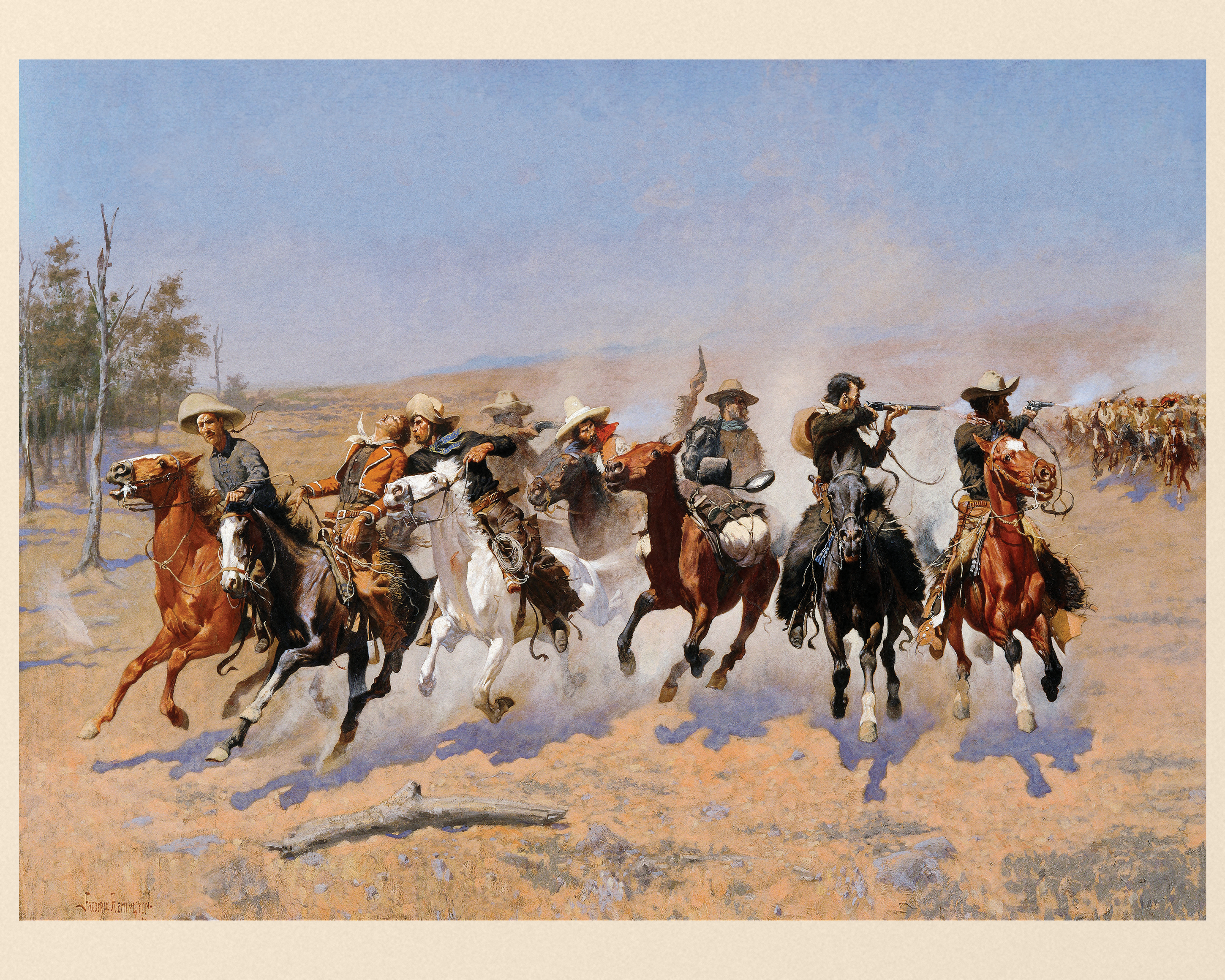 A Dash for the Timber, by Frederic Remington - The Mousepad Company