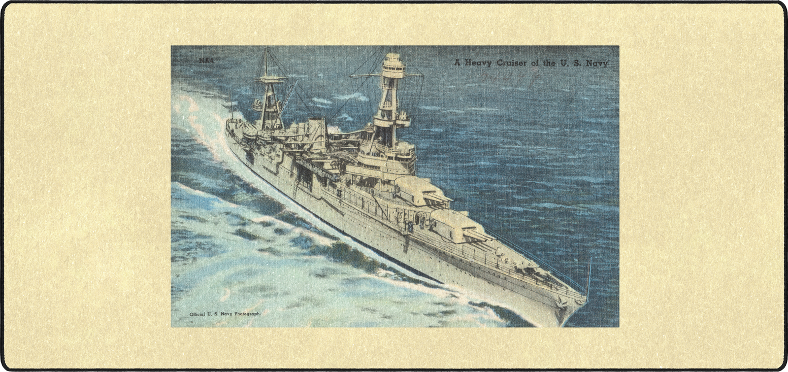A Heavy Cruiser Of The US Navy