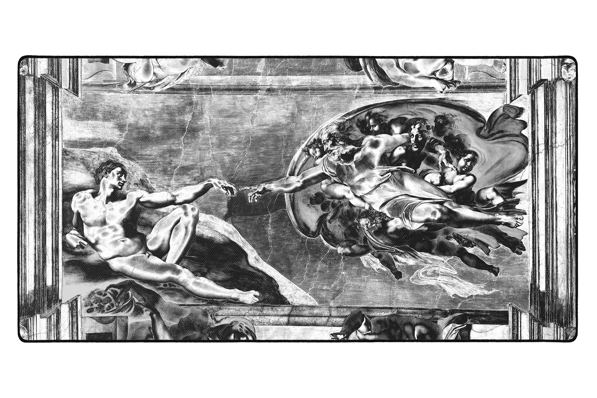Creation of Adam, by Michelangelo - The Mousepad Company