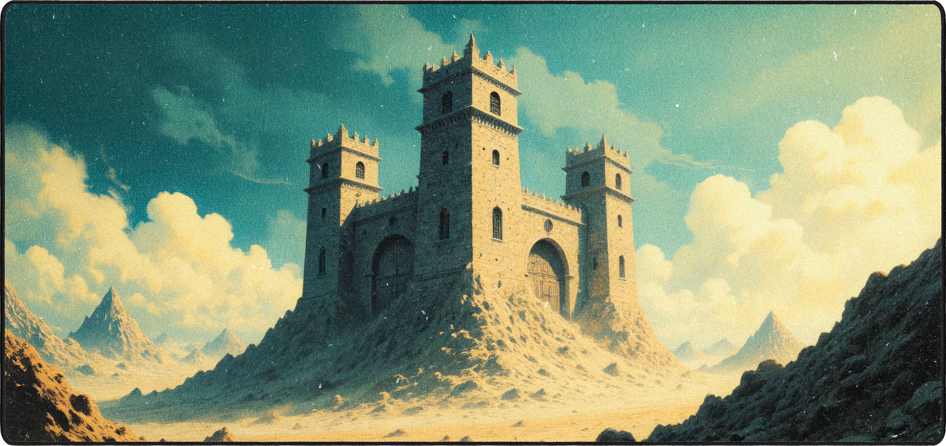 Castle of Shifting Sands mousepad thumbnail, Original, Large/XXL