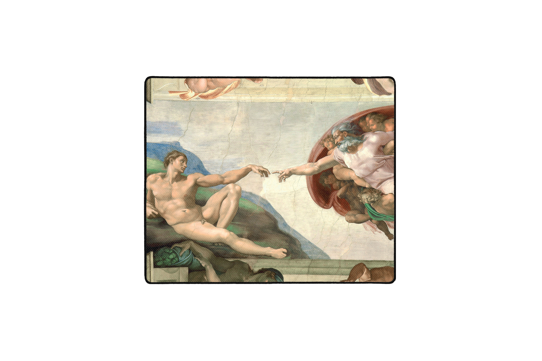 Creation of Adam, by Michelangelo - The Mousepad Company