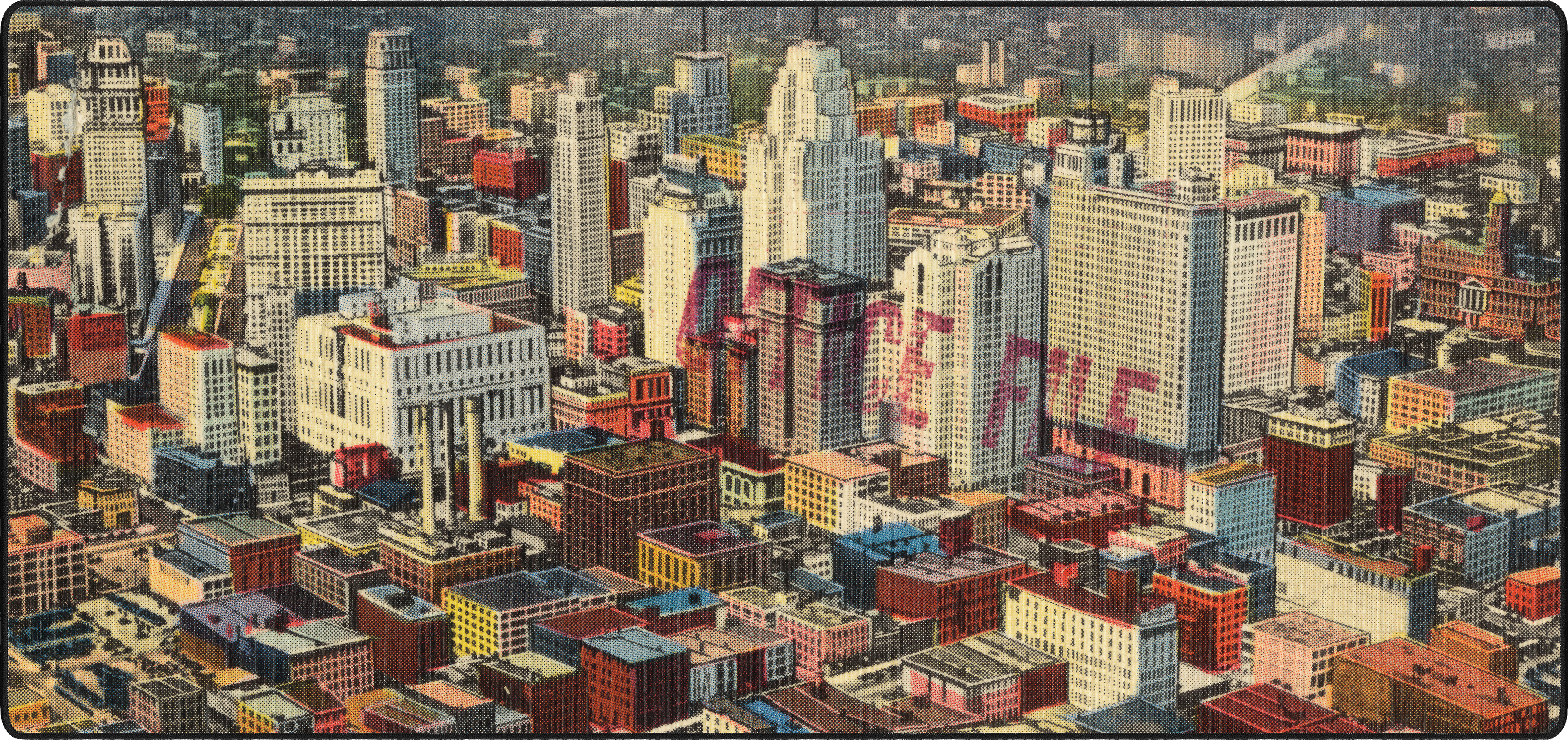 Detroit Skyline mousepad thumbnail, Original, Large/XXL
