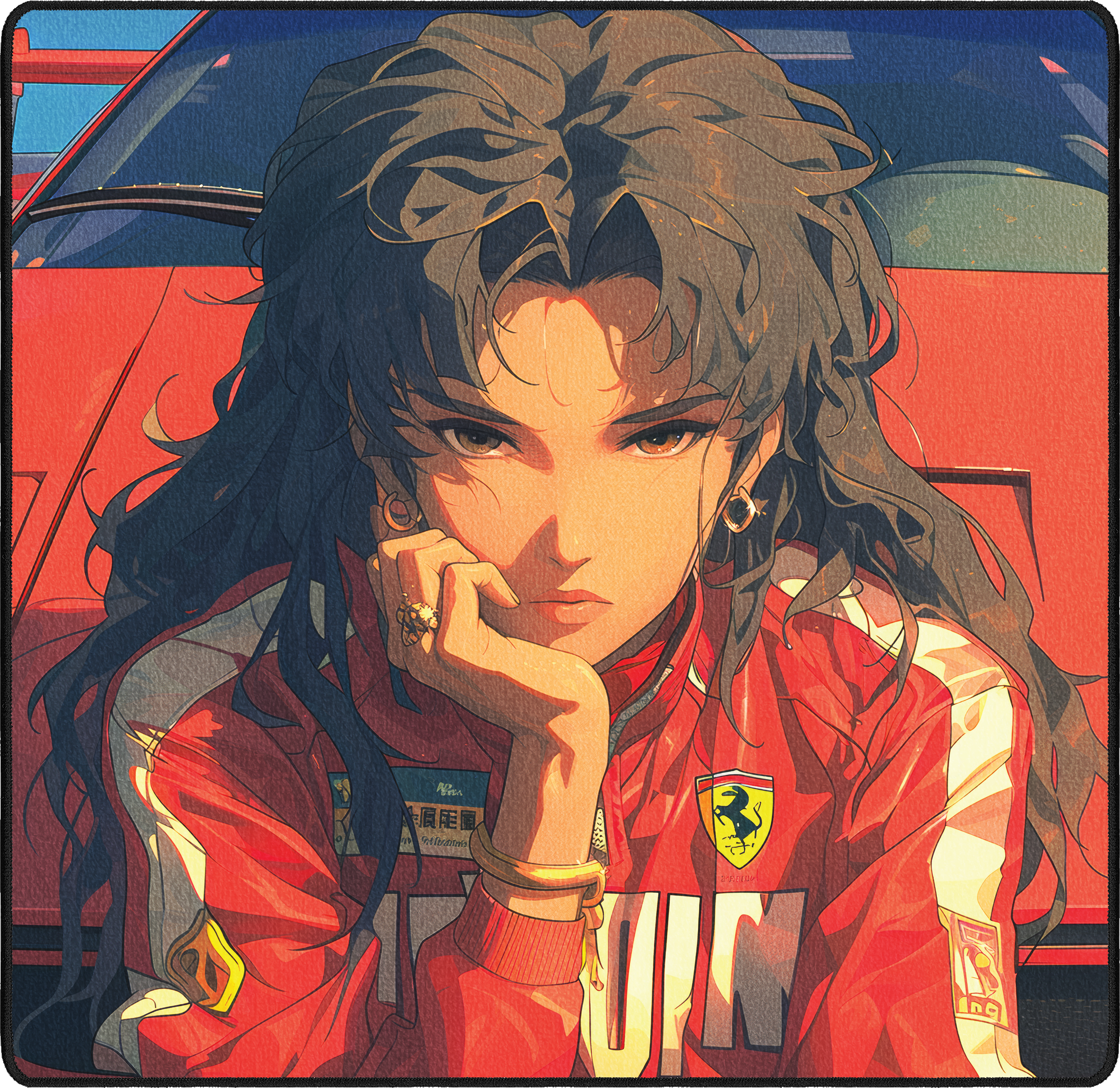 Faye's Ferrari mousepad thumbnail, Original, Medium/Small
