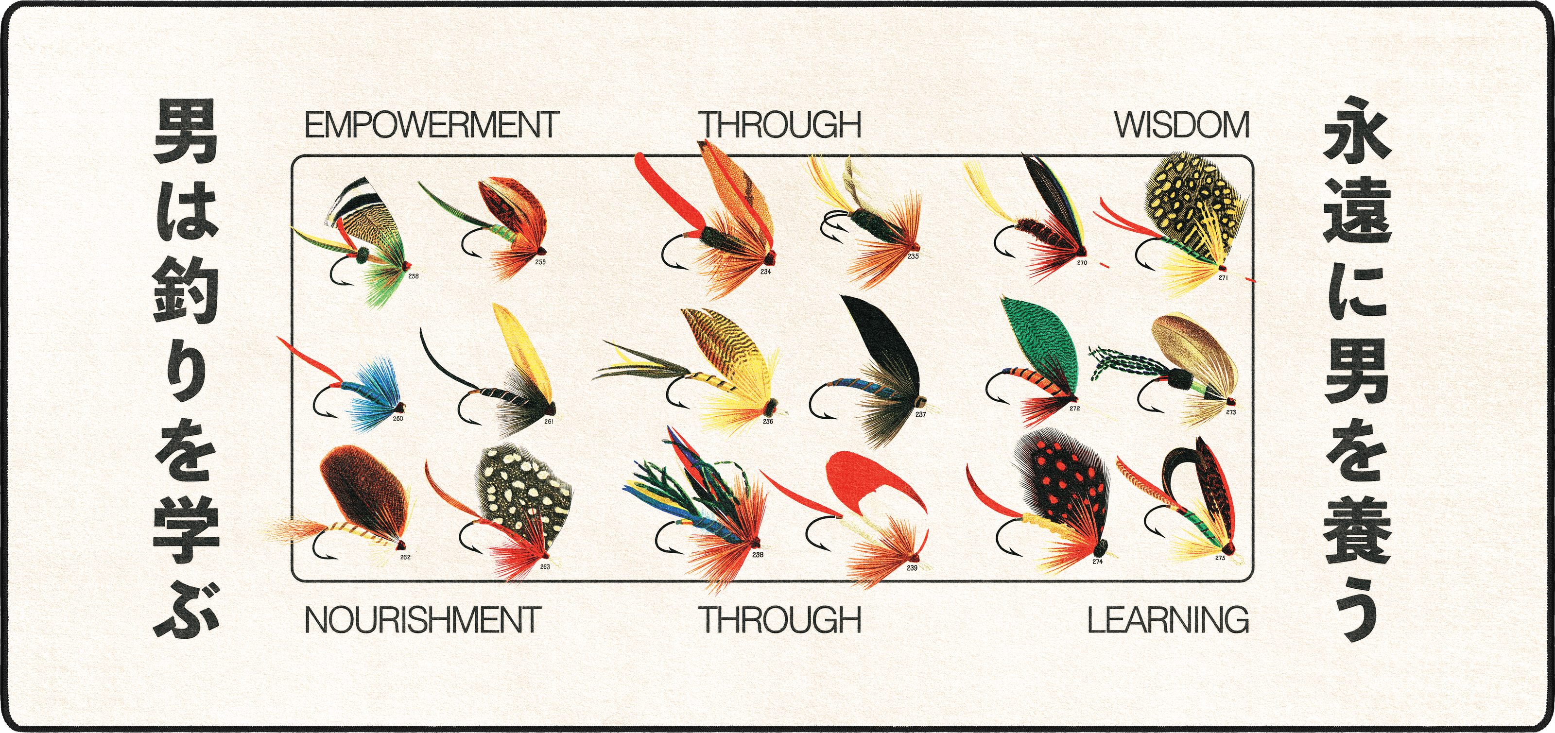 Fishing Lures mousepad thumbnail, Original Color, Large/XXL
