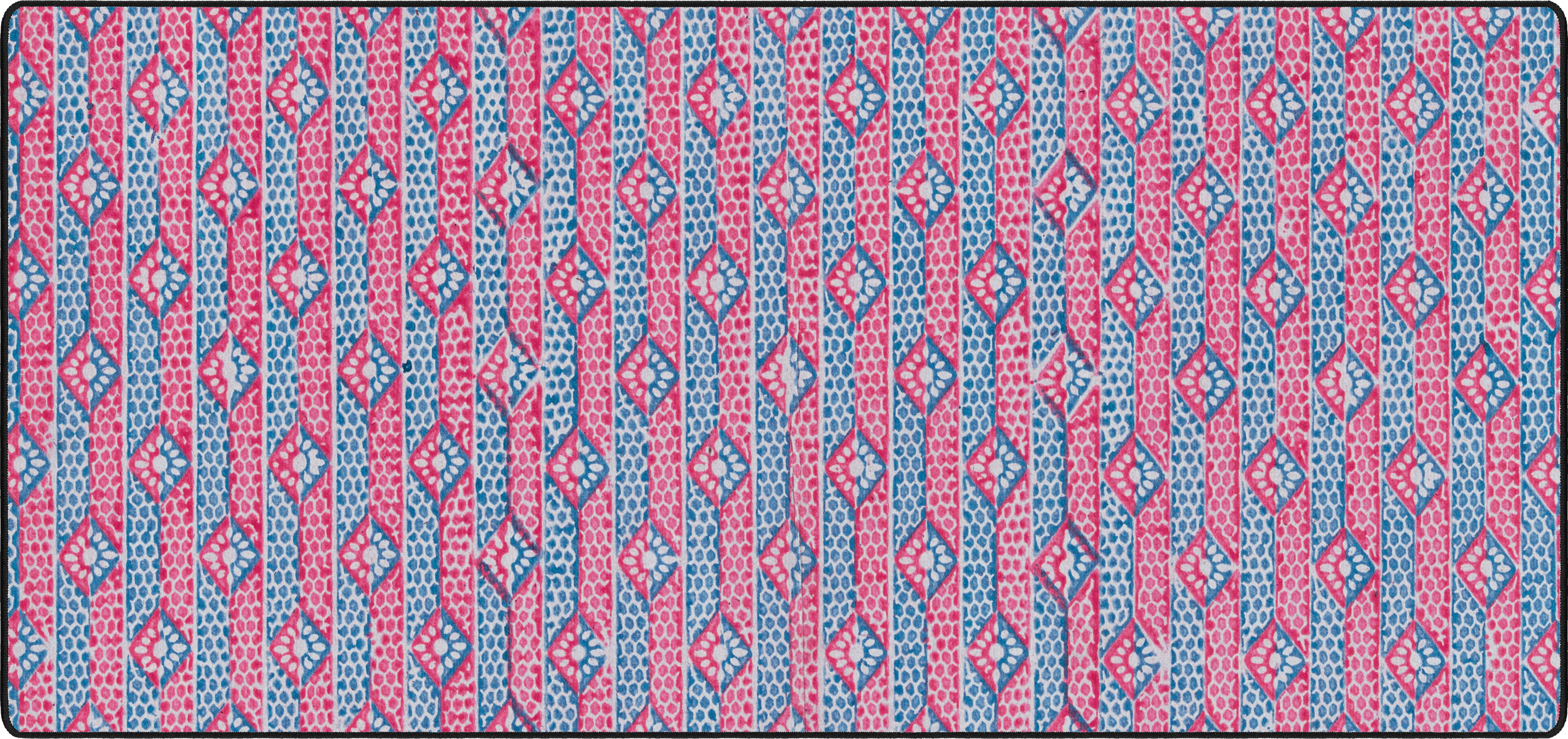 Floral Diamonds mousepad thumbnail, Fuschia, Large/XXL