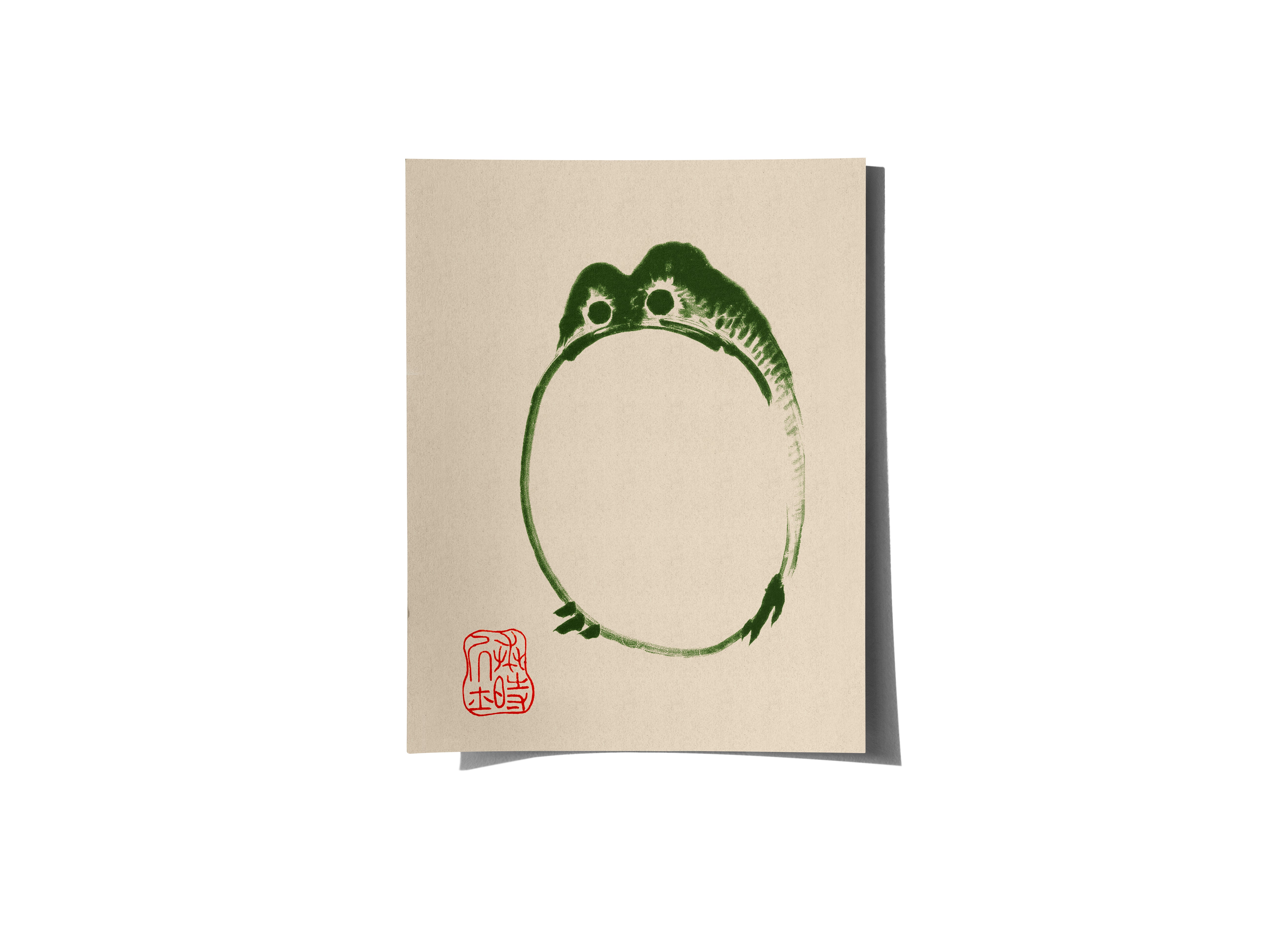 Pudgy - The Frog, by Matsumoto Hoji - Medium Poster