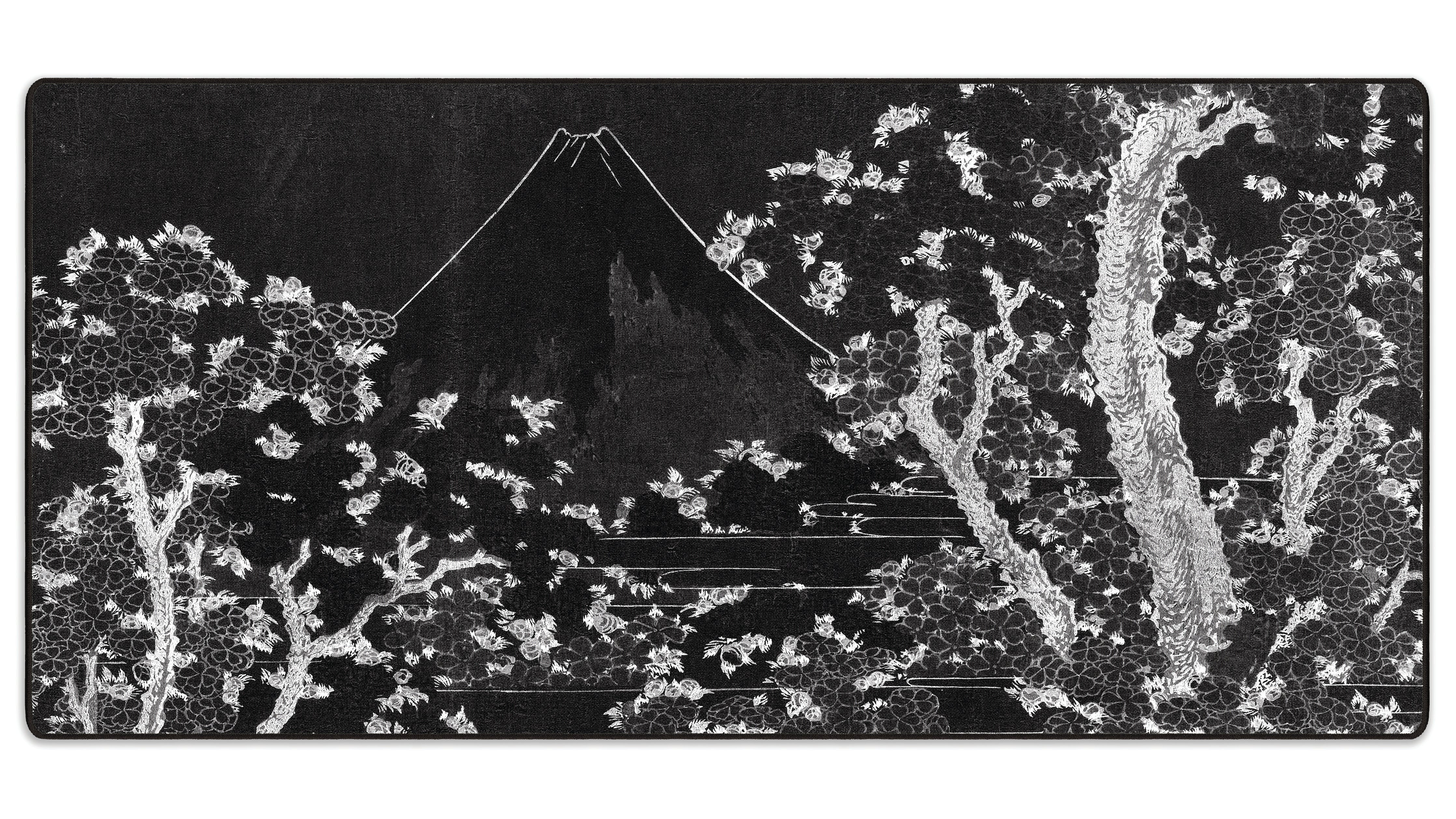 Mount Fuji with Cherry Trees in Bloom - The Mousepad Company