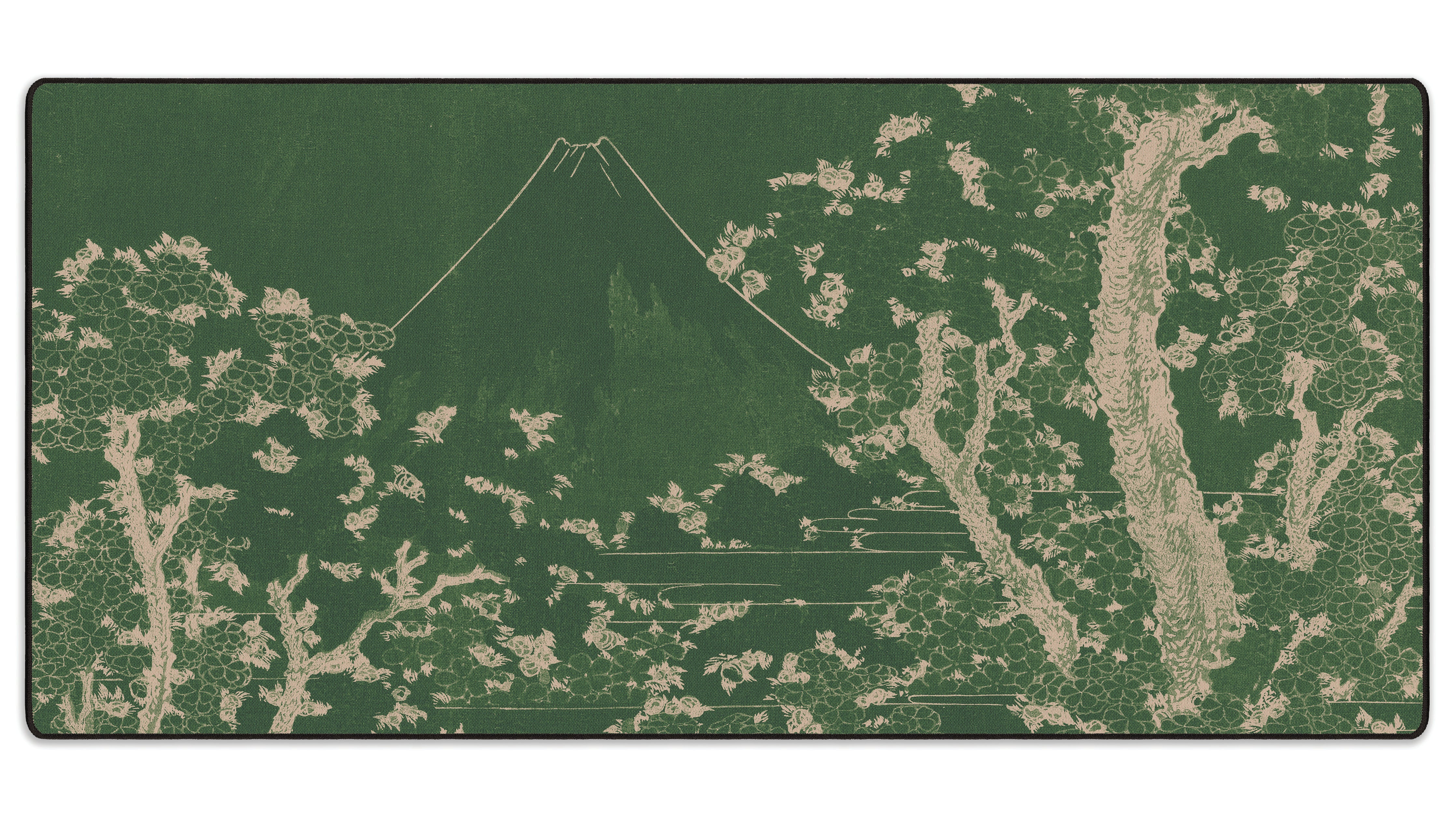 Mount Fuji with Cherry Trees in Bloom - The Mousepad Company