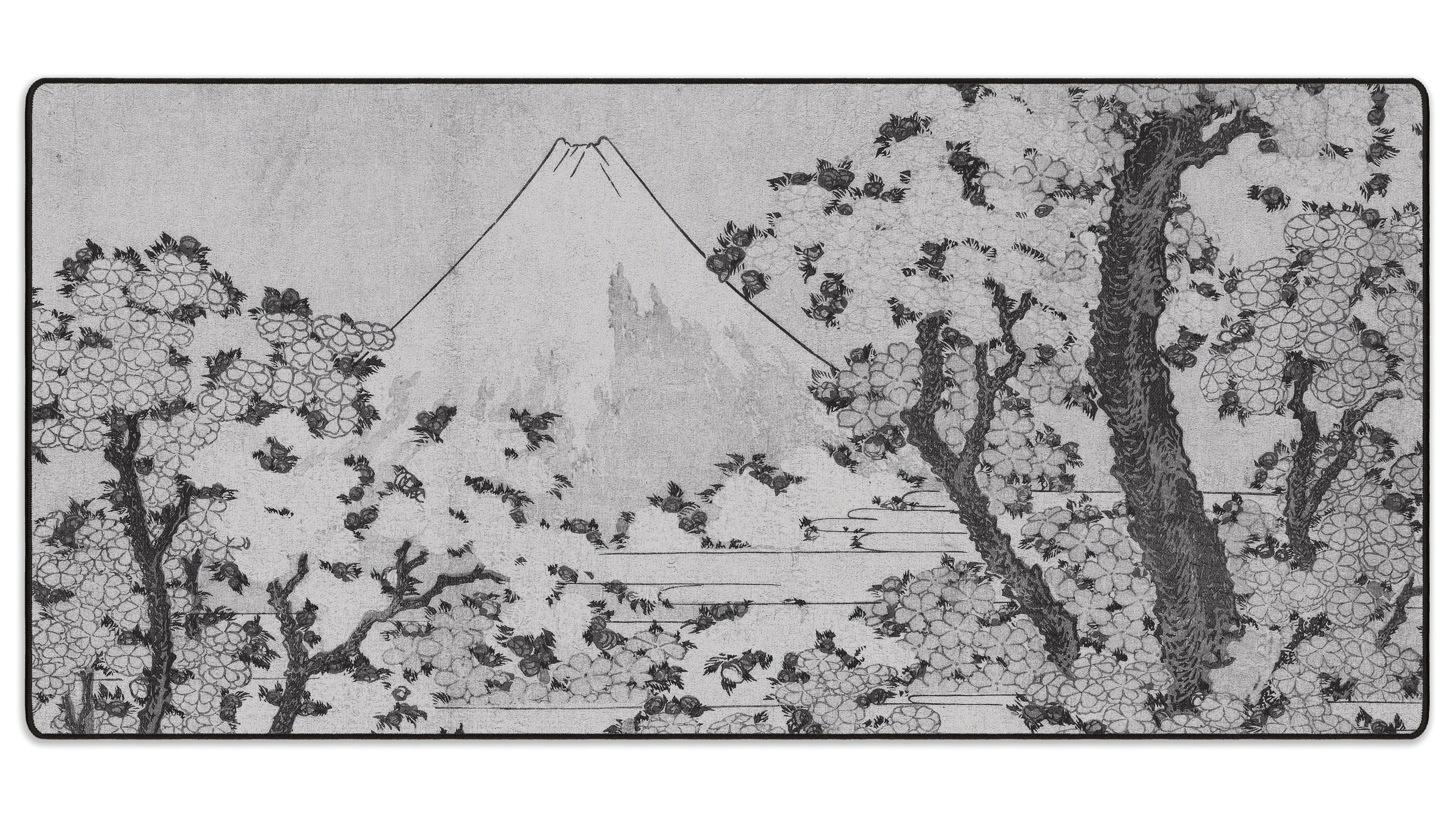 Mount Fuji with Cherry Trees in Bloom - The Mousepad Company
