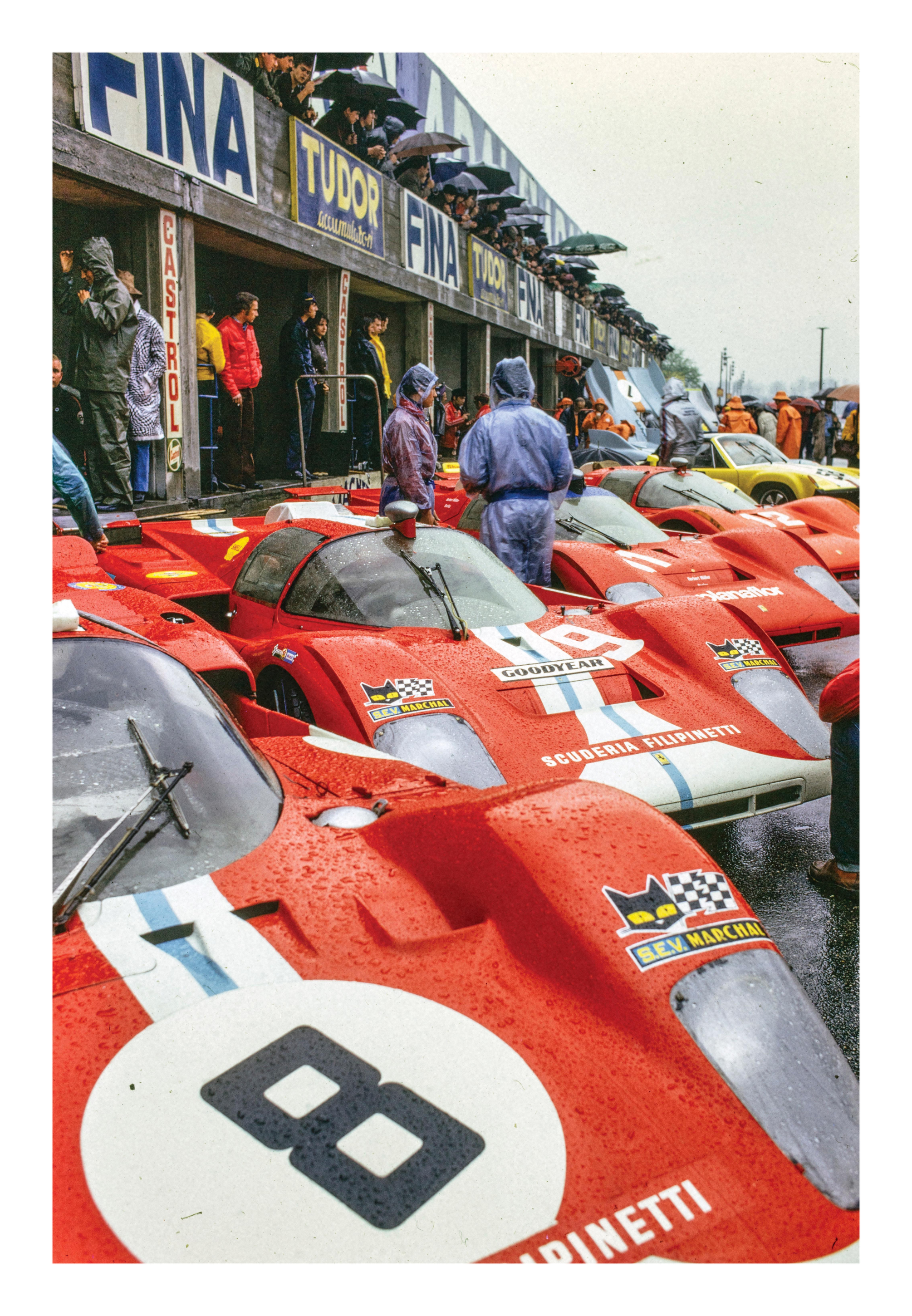 Giant Poster - 3 ft x 2 ft - Ferrari at Makes '71 - The Mousepad Company
