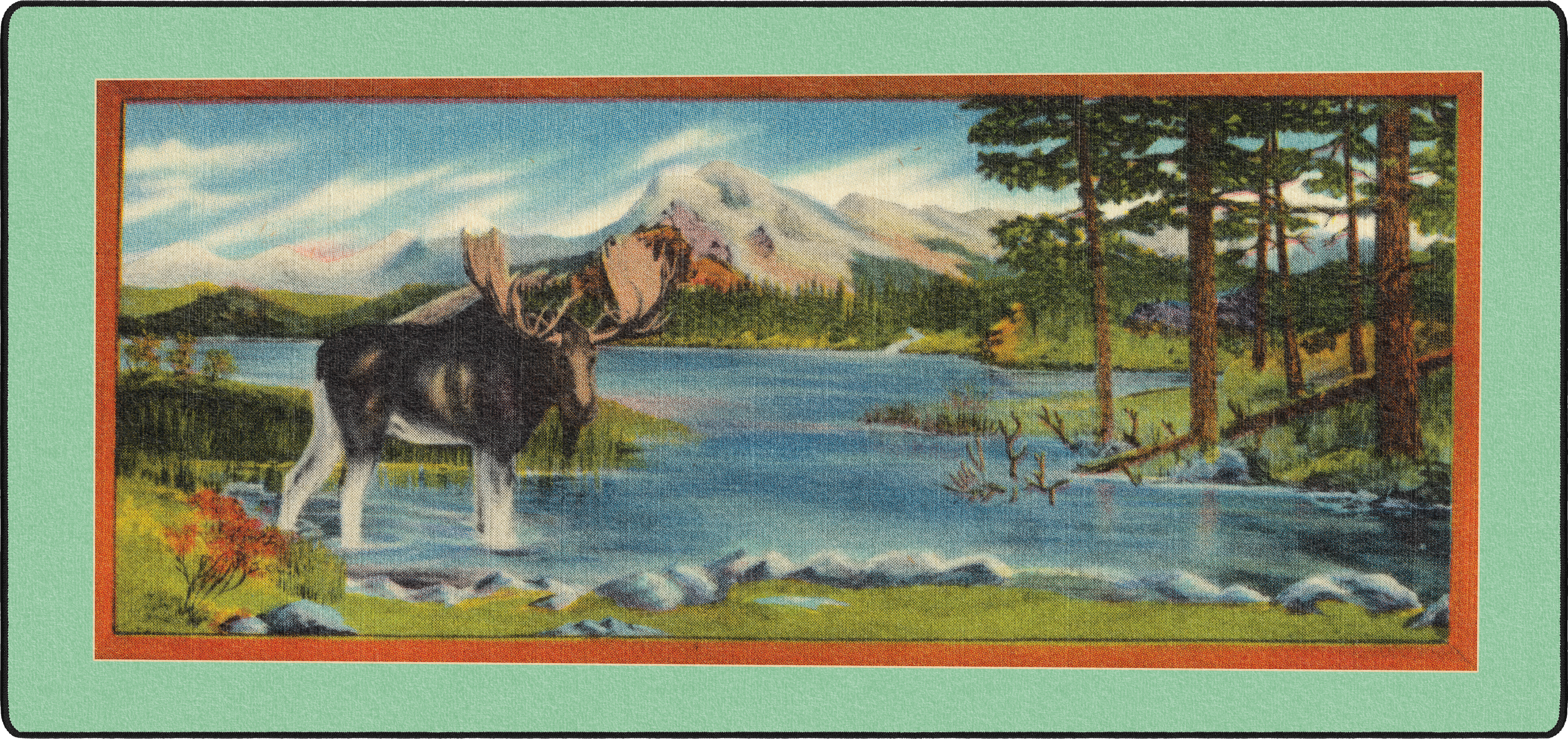 Glacier Moose mousepad thumbnail, Original, Large/XXL