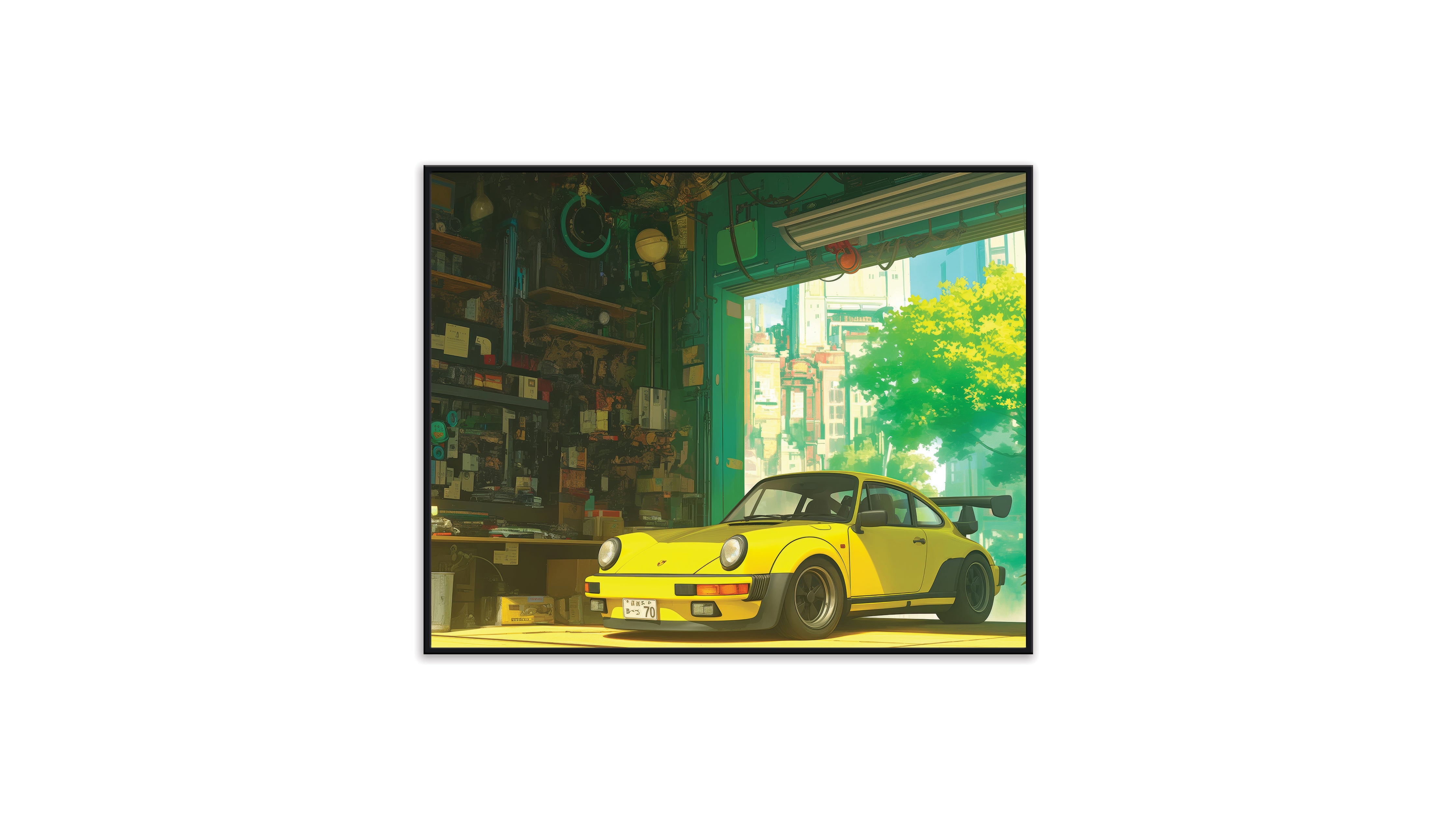 Gramp's Garage - Medium Poster - The Mousepad Company