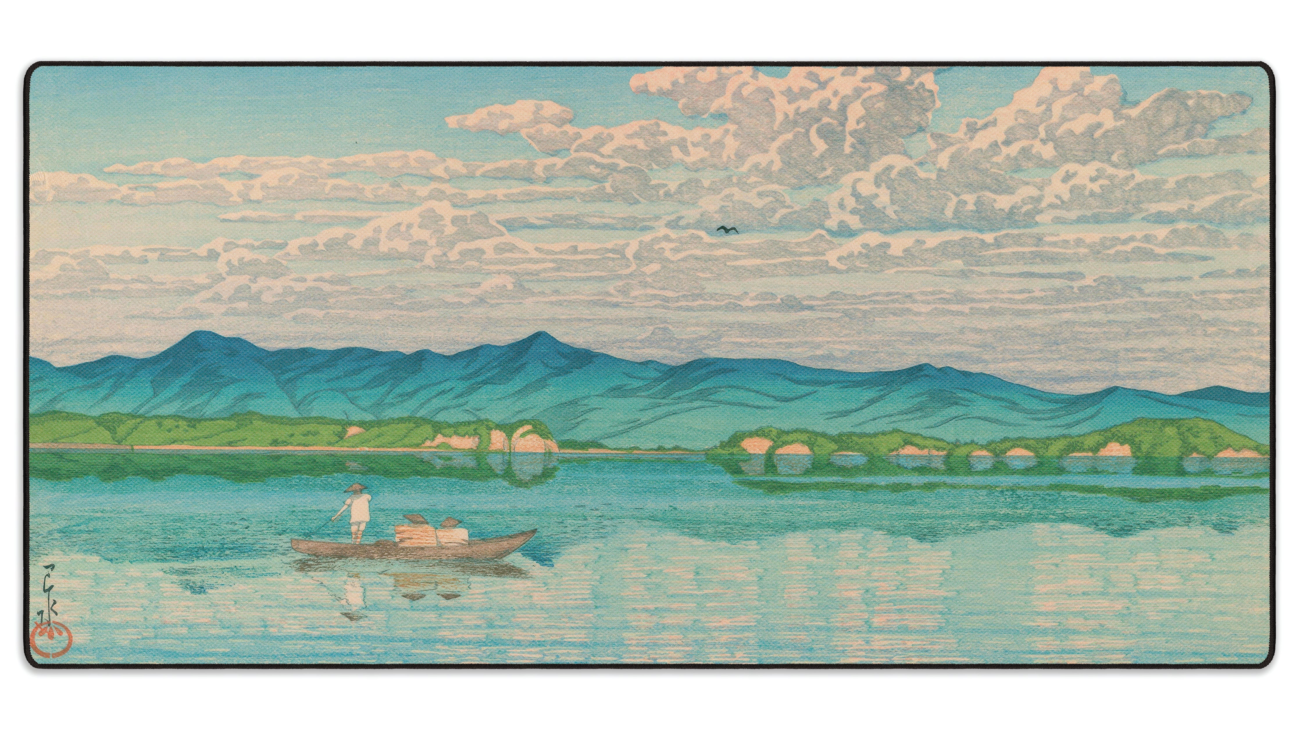 Lake Hamana, by Hasui - The Mousepad Company