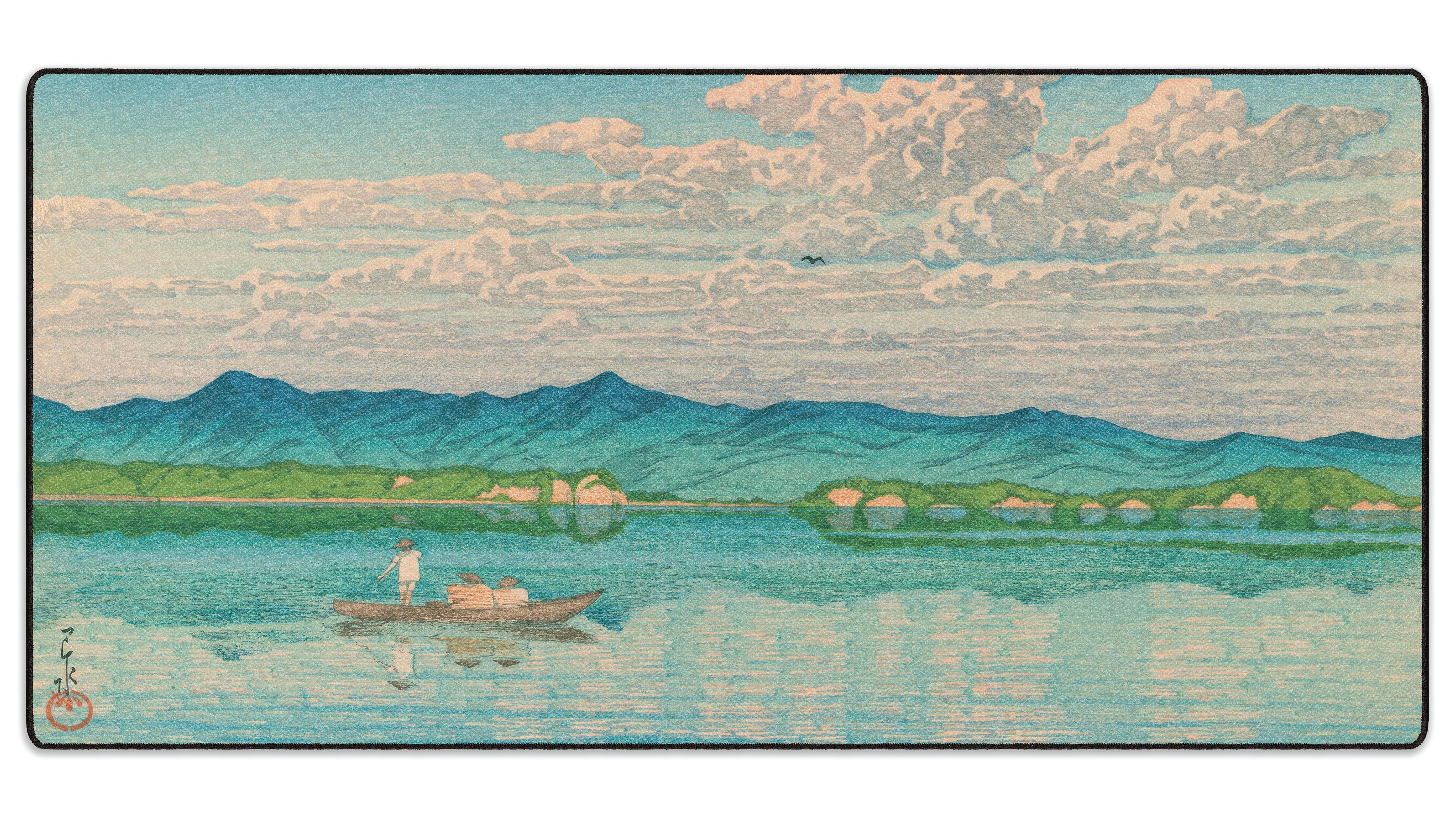 Lake Hamana, by Hasui - The Mousepad Company