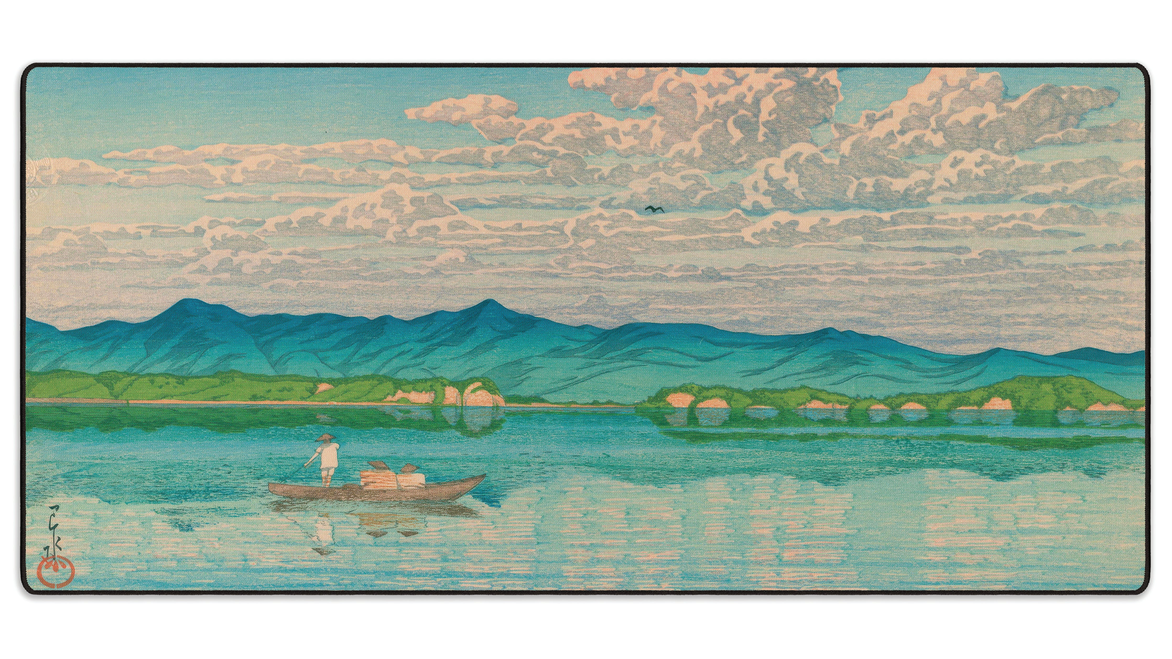 Lake Hamana, by Hasui - The Mousepad Company