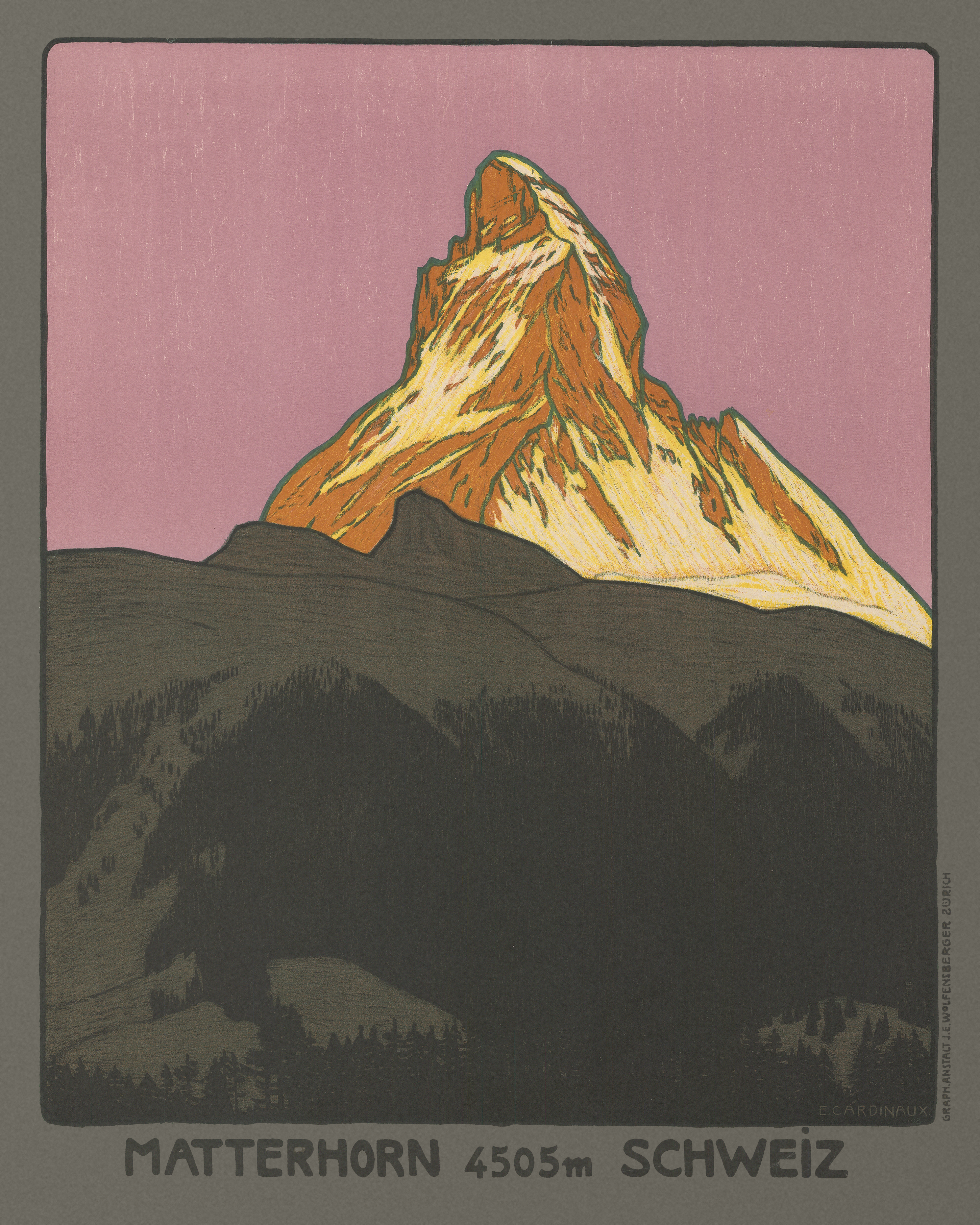 Matterhorn, by Emil Cardinaux - The Mousepad Company