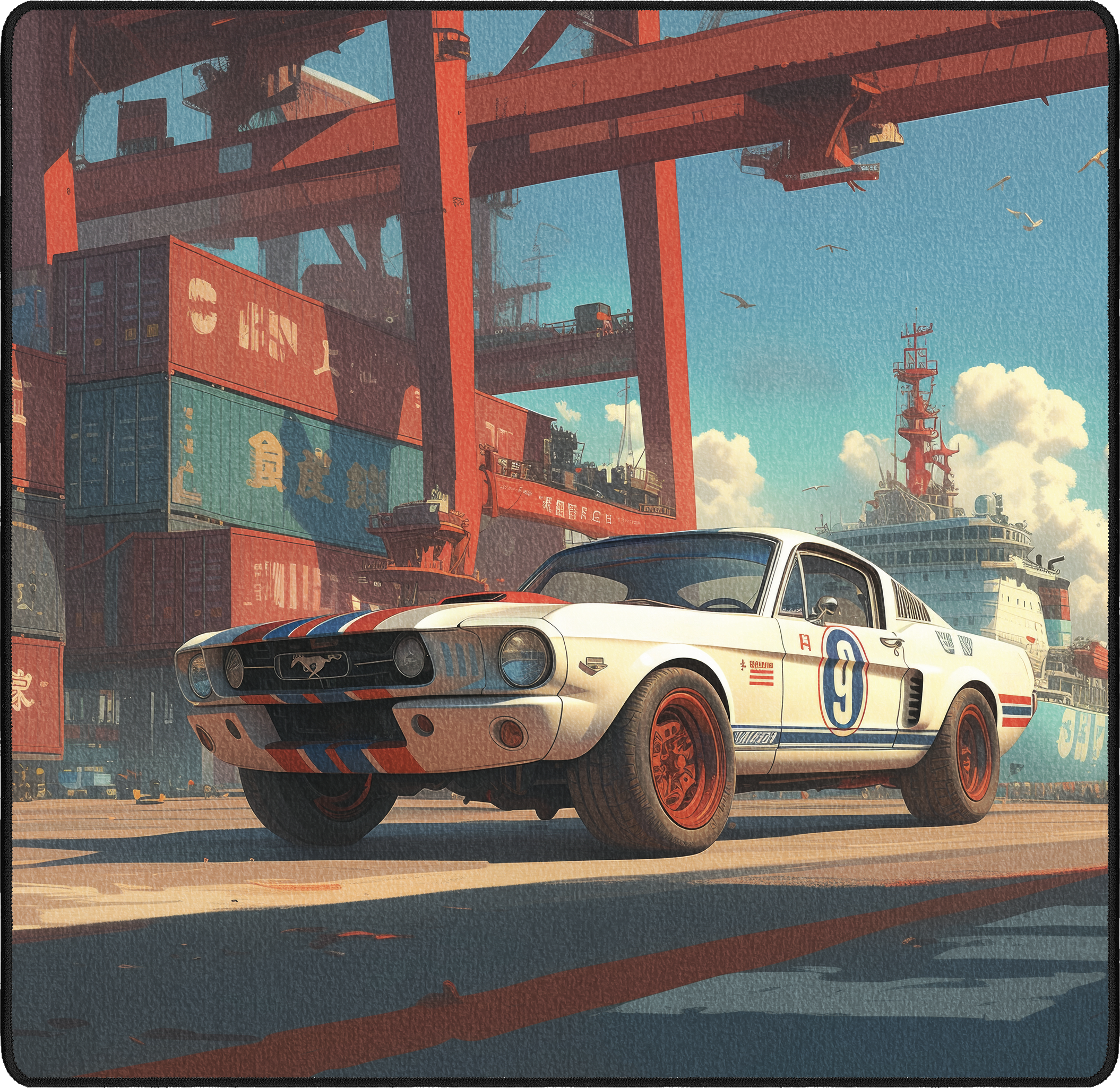 Mei's Mustang mousepad thumbnail, Original, Medium/Small
