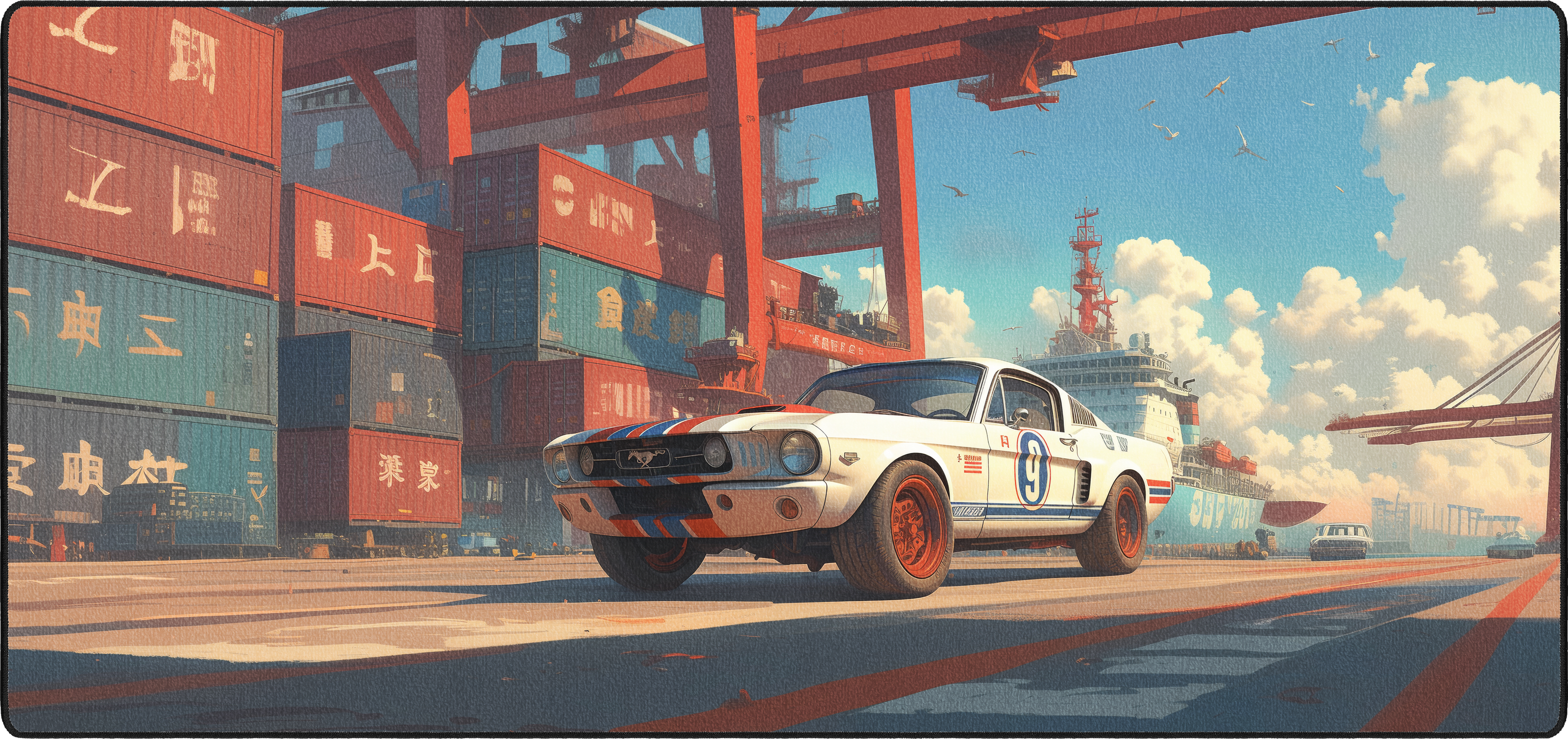 Mei's Mustang mousepad thumbnail, Original, Large/XXL