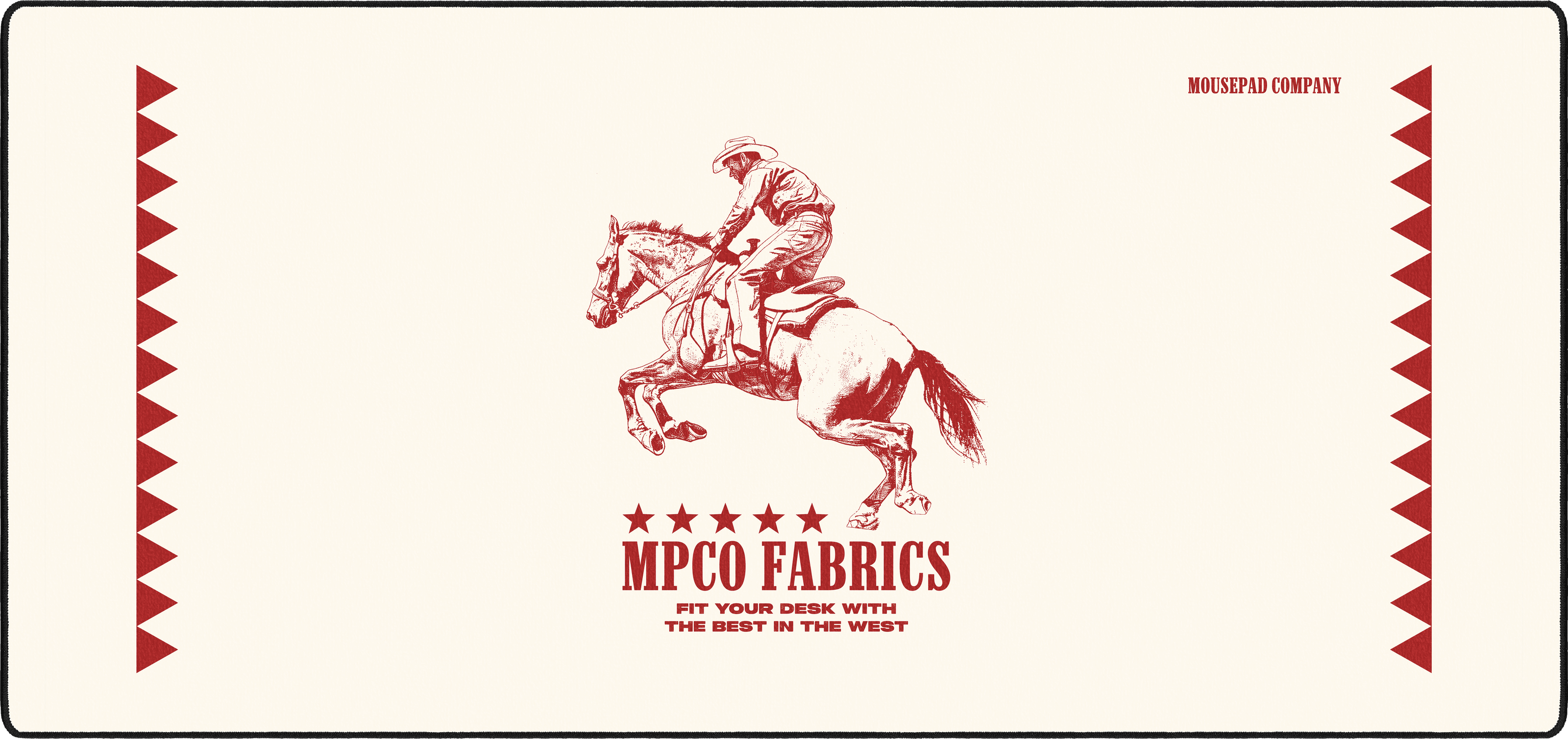 MPCO Fabrics mousepad thumbnail, White, Large/XXL