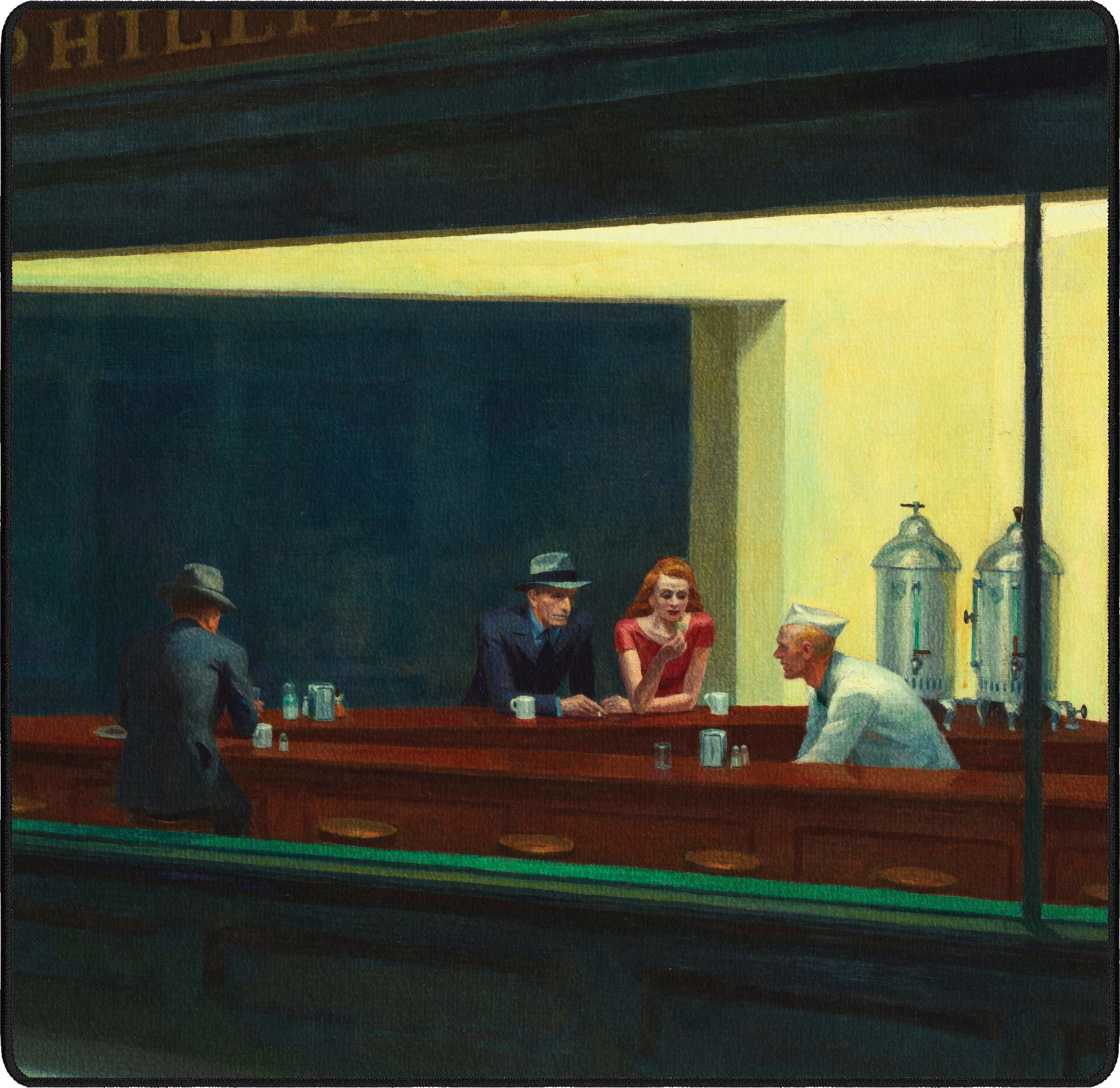 Nighthawks mousepad thumbnail, Original, Medium/Small