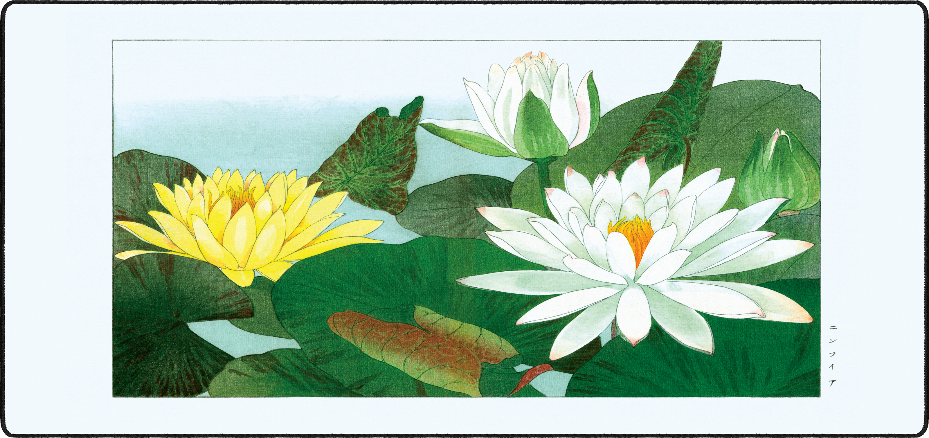 Nymphaea Lotus by Konan mousepad thumbnail, Original, Large/XXL