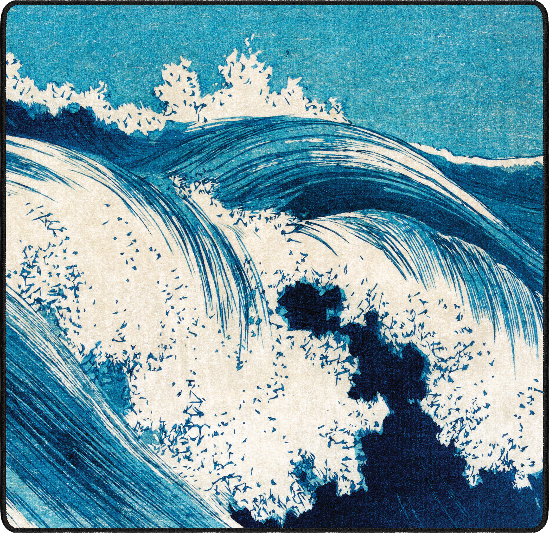 Ocean Waves by Uehara Konen mousepad thumbnail, Original, Medium/Small