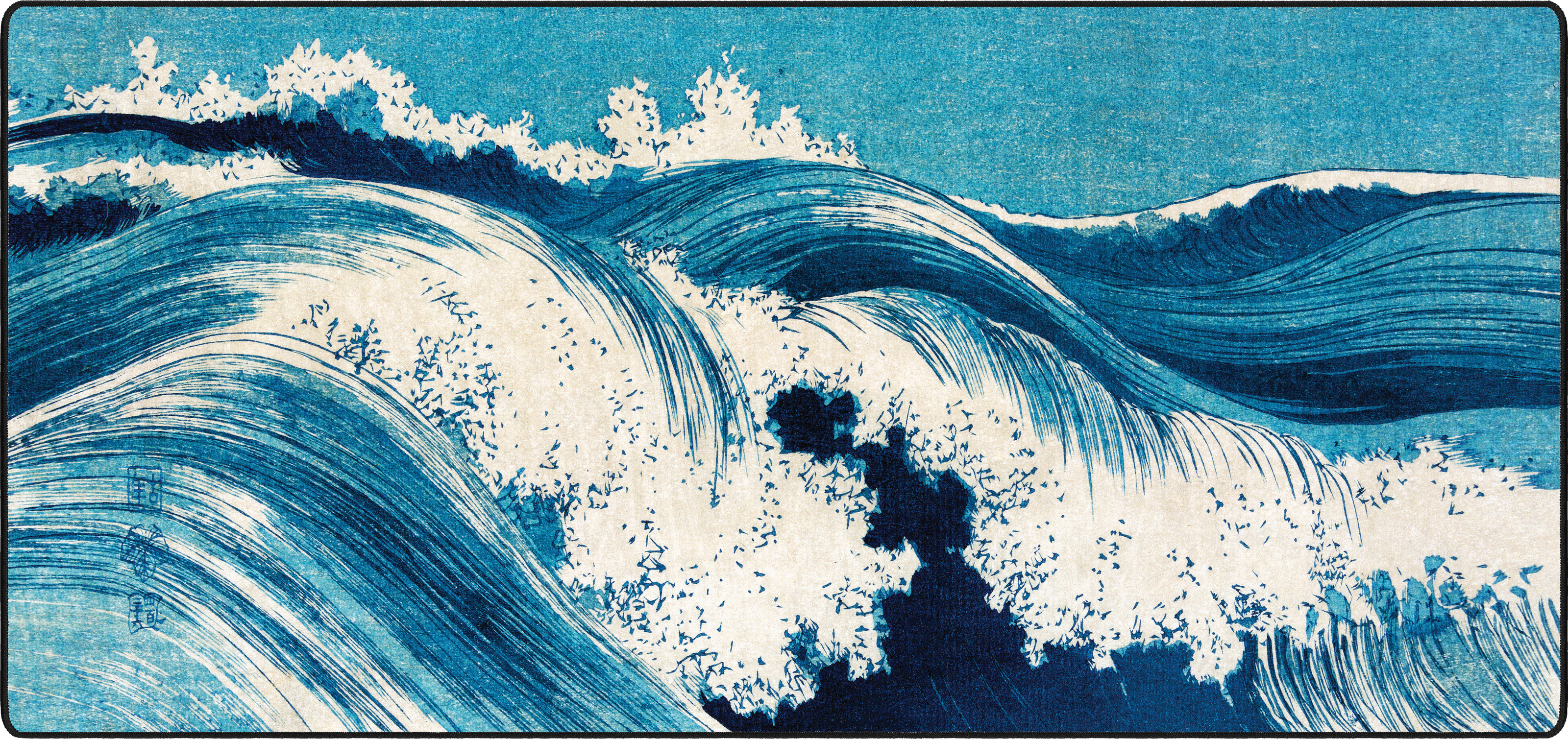 Ocean Waves by Uehara Konen mousepad thumbnail, Original, Large/XXL