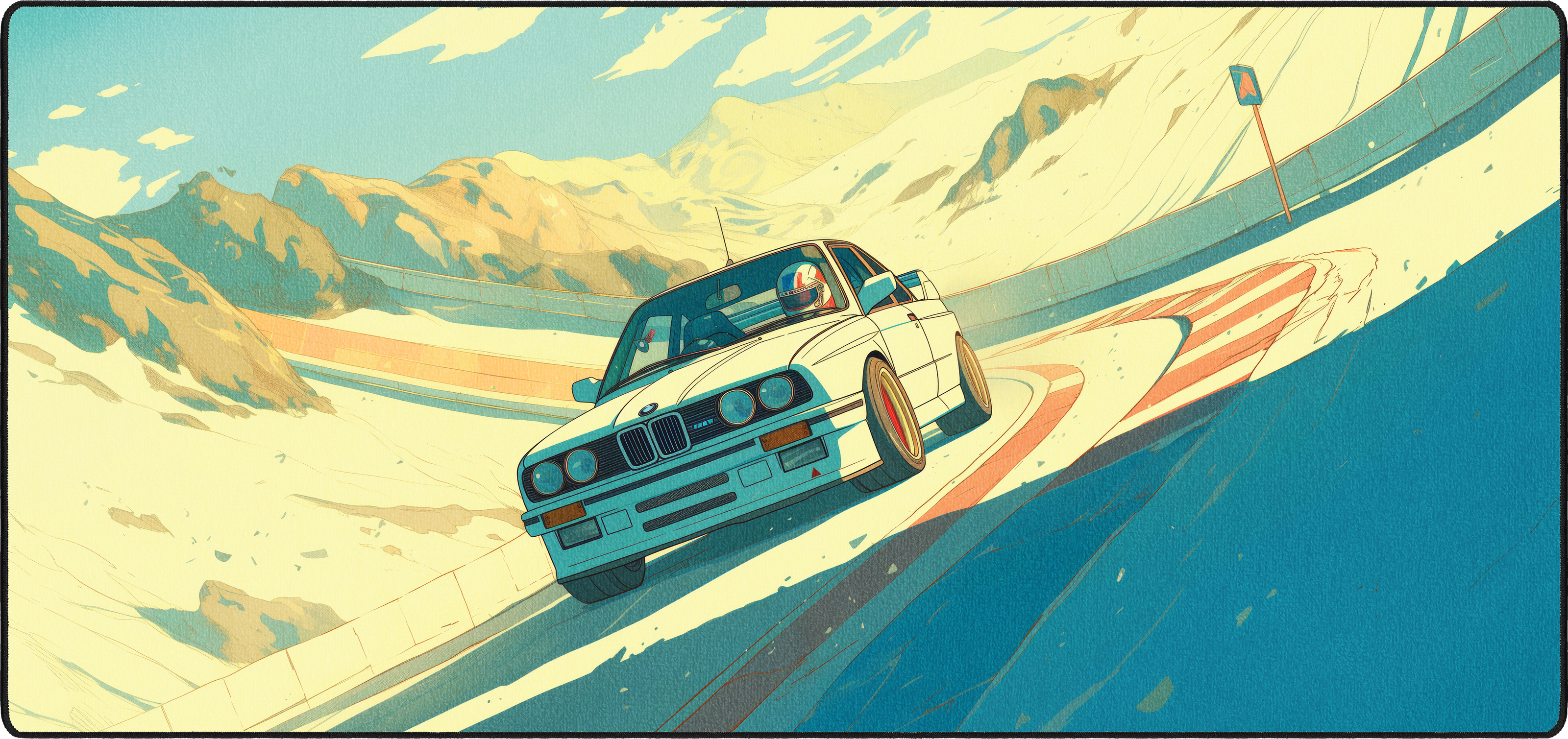 Oliver's BMW E30 M3 mousepad thumbnail, Original, Large/XXL
