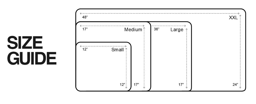MPCO Size Guide - Small Medium Large XXL comparison