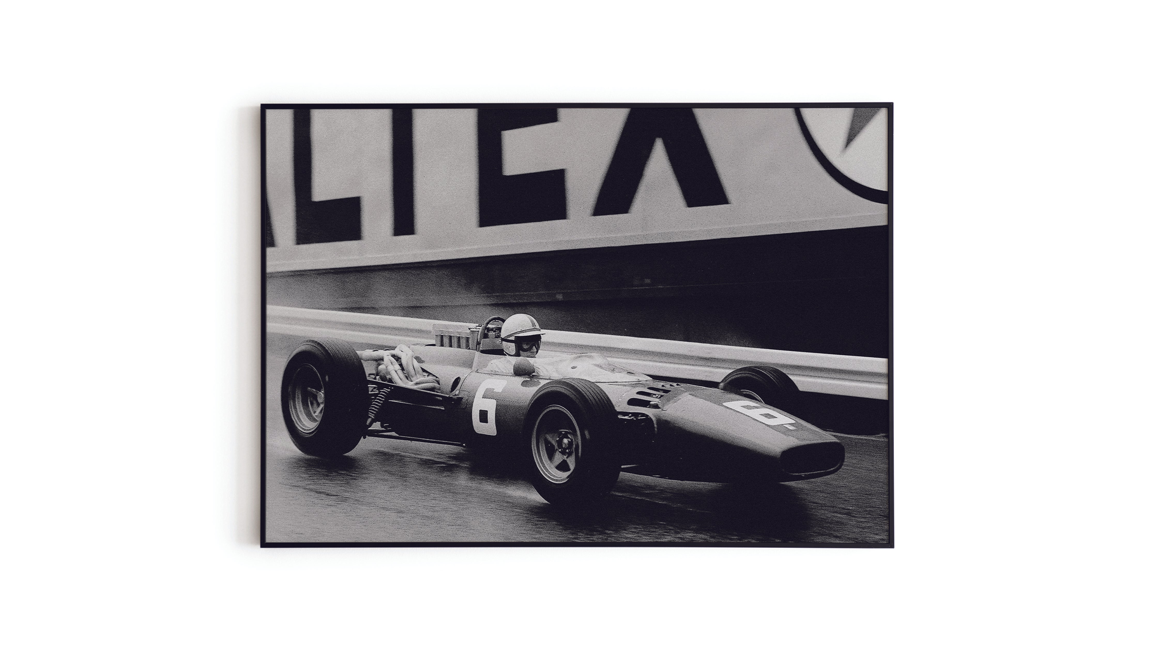 Ferrari 312 at Belgian GP '66 - Giant Poster - The Mousepad Company