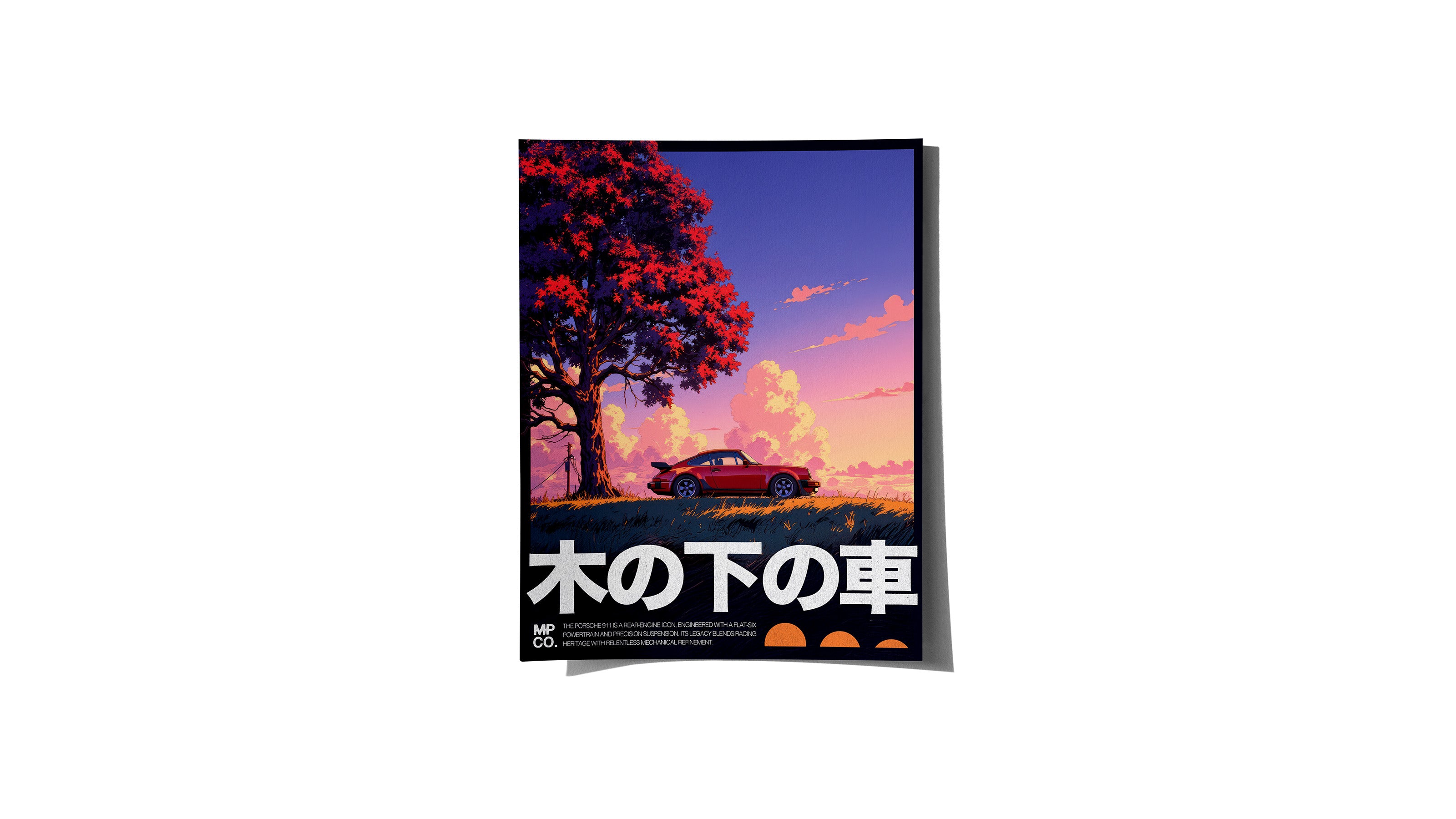 Porsche 911- Medium Poster - The Mousepad Company