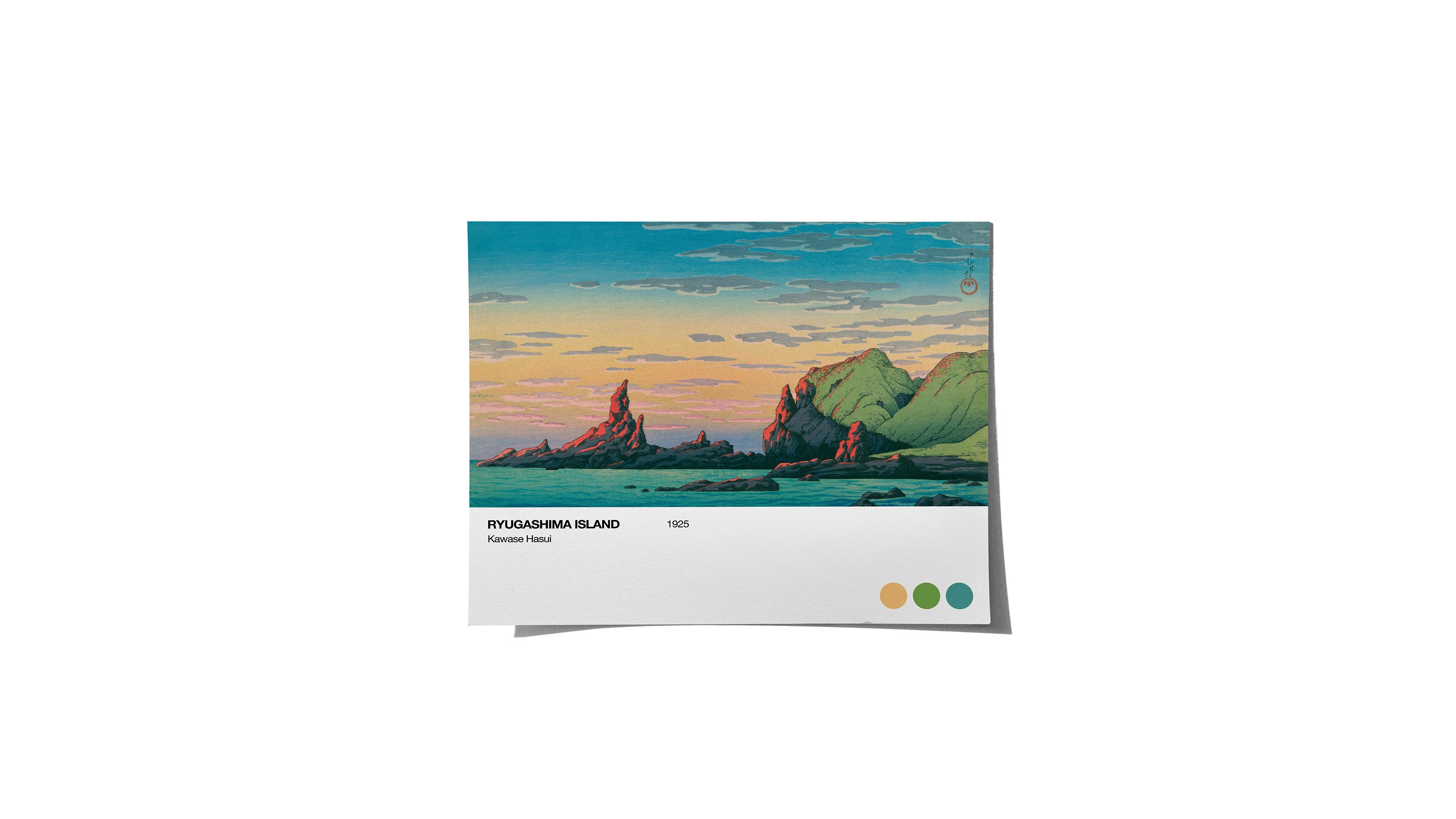 Ryugashima Island- Medium Poster - The Mousepad Company