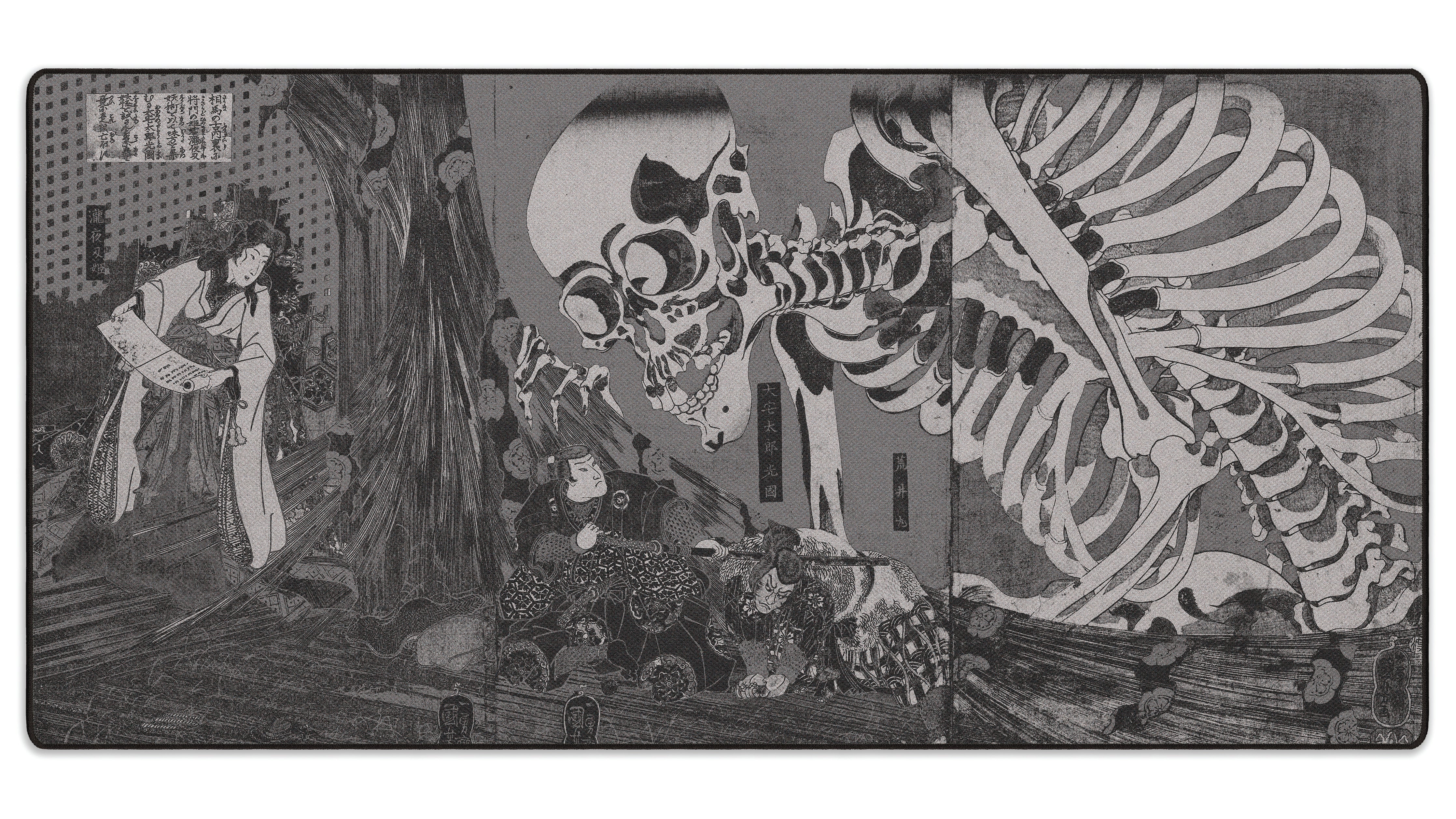 Skeleton Spectre, by Utagawa Kuniyoshi - The Mousepad Company