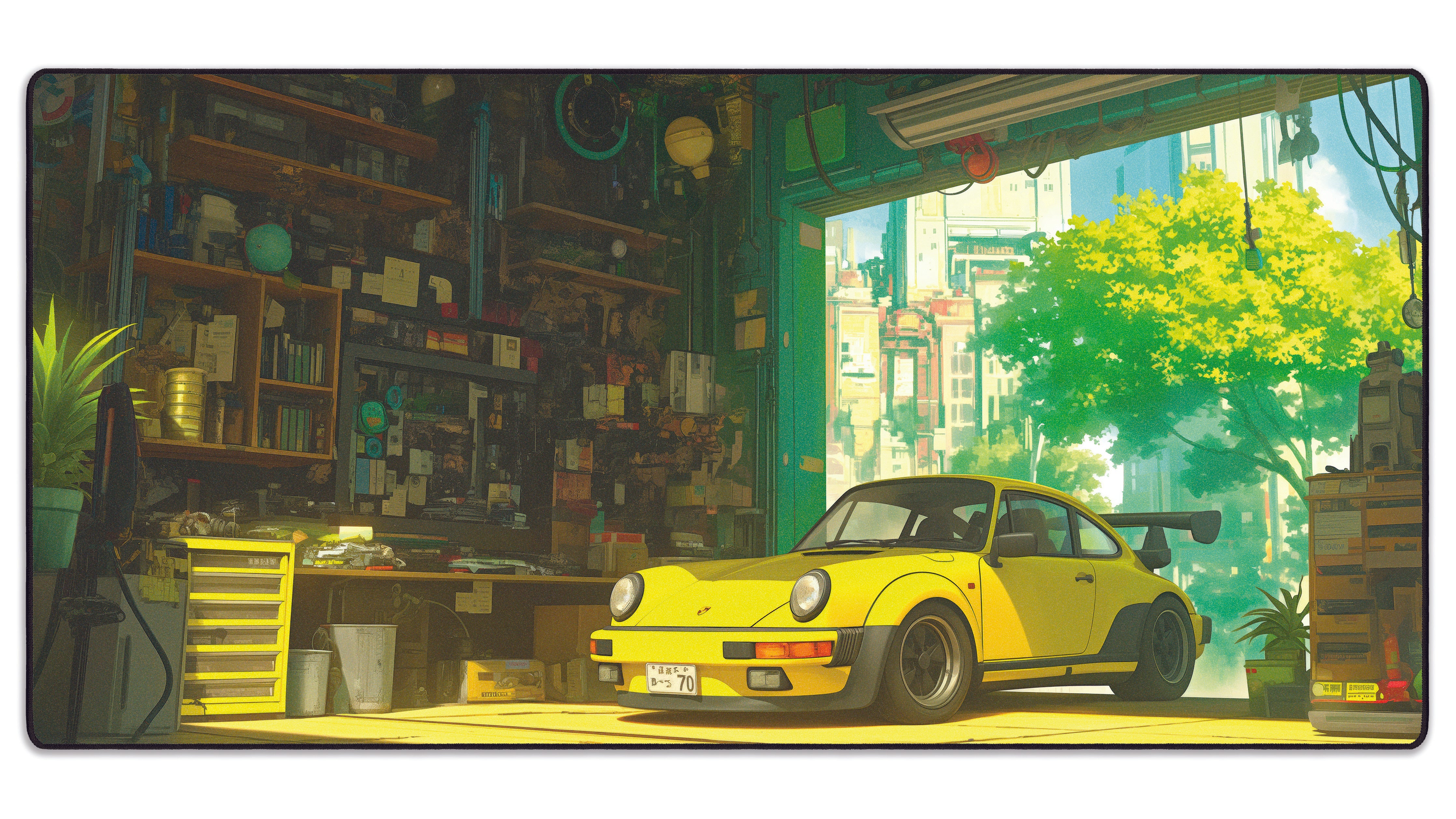Grandpa's Garage (Porsche Paradise) - The Mousepad Company