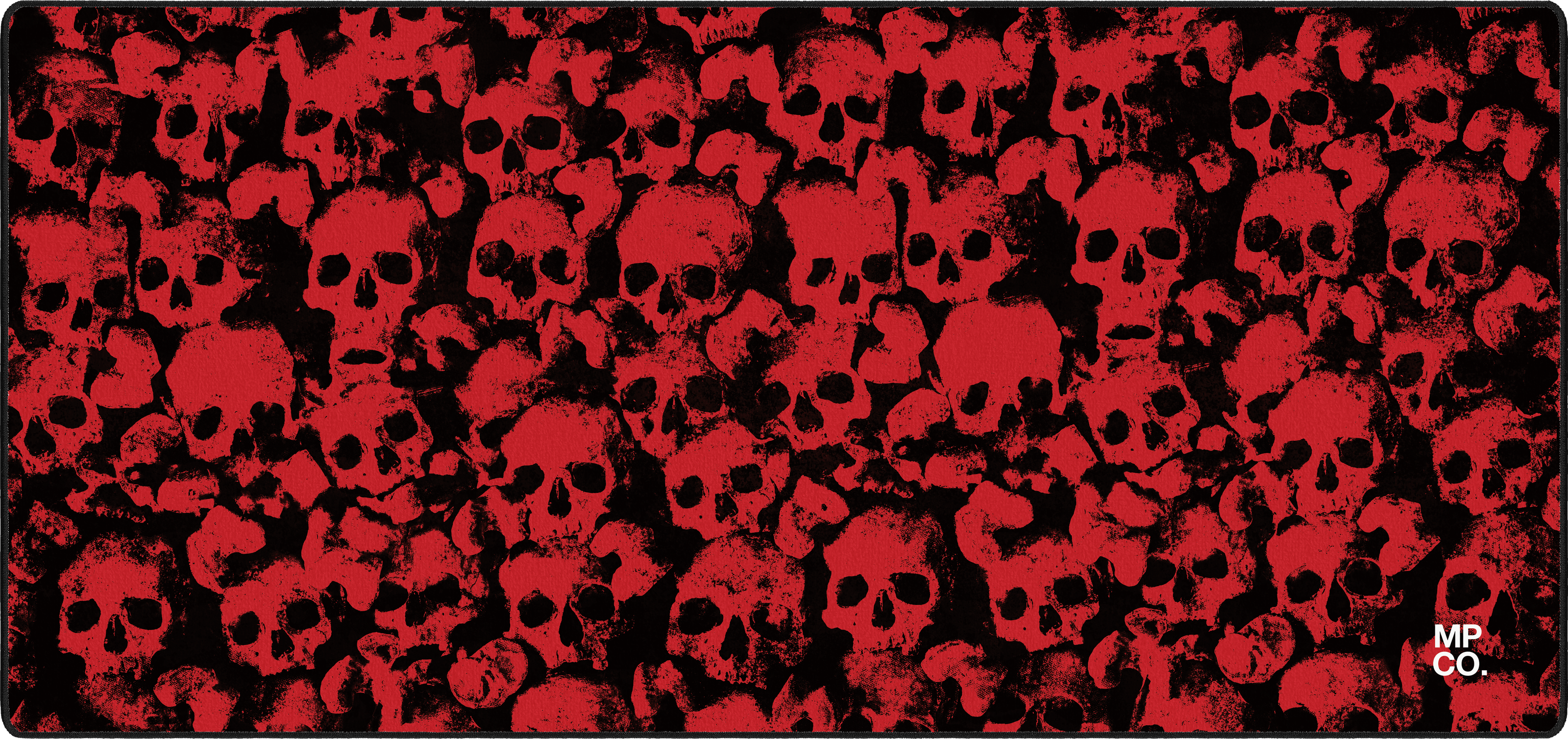 Skulls mousepad thumbnail, Red, Large/XXL