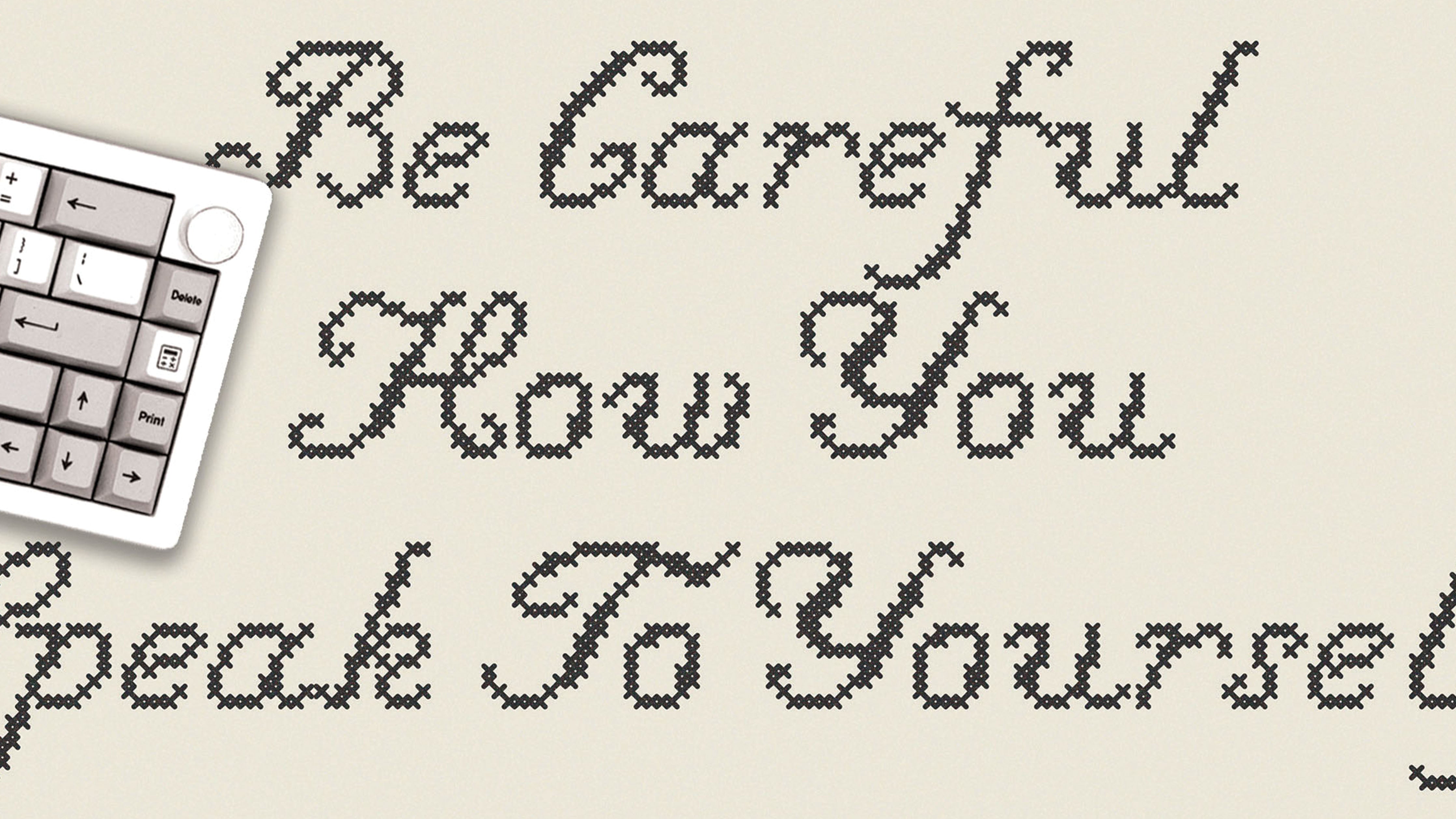 Speak Kindly Cross-Stitch - The Mousepad Company