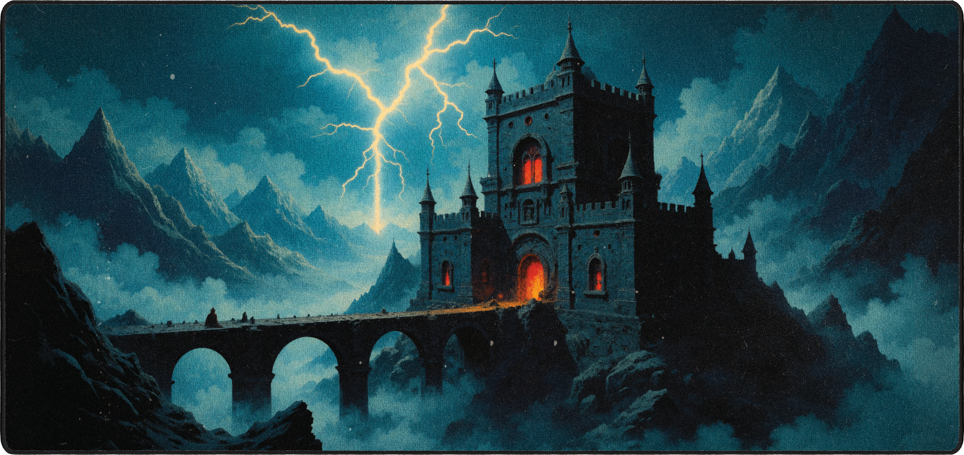 Thunder’s Wrath Keep mousepad thumbnail, Original, Large/XXL