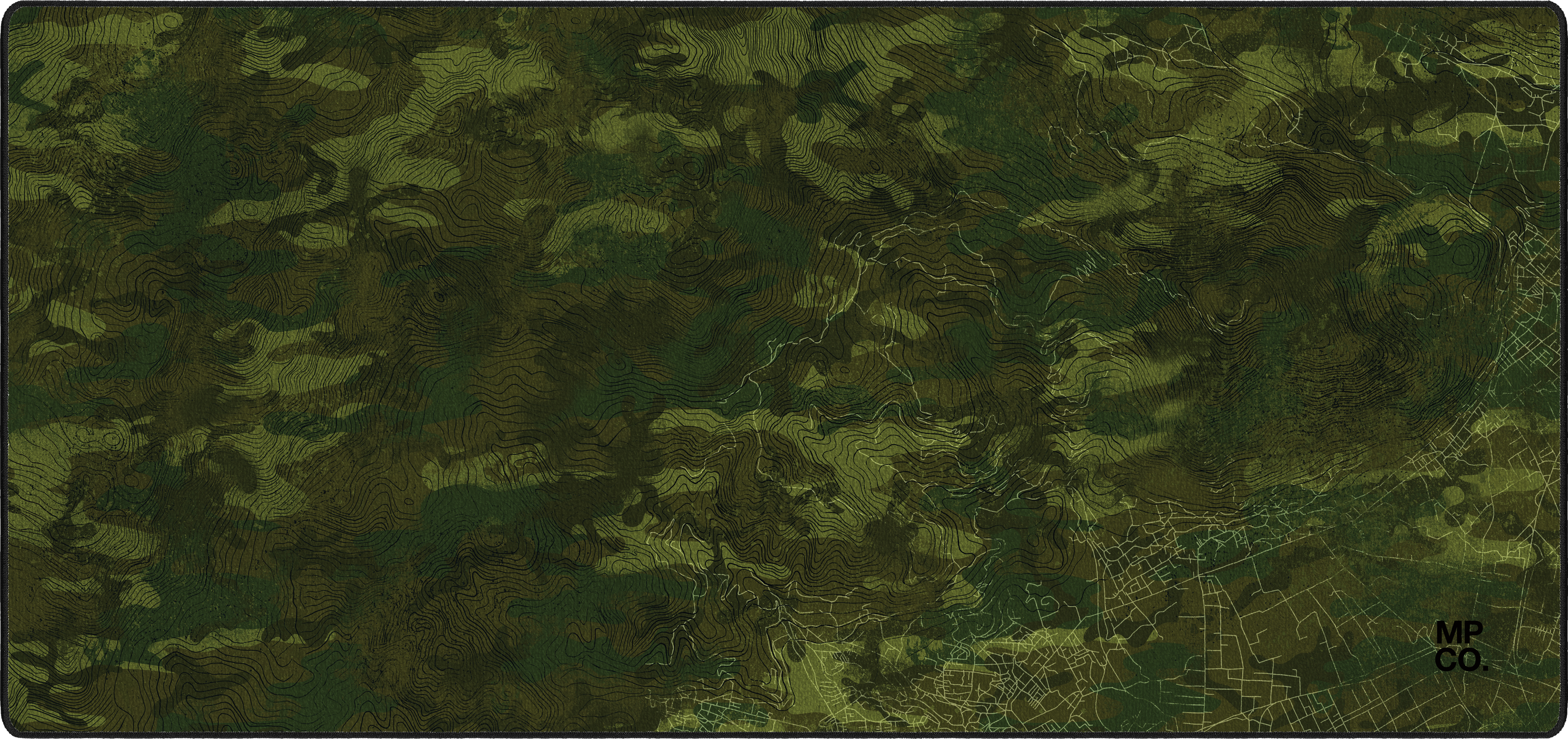 Topo Dirt mousepad thumbnail, Green, Large/XXL